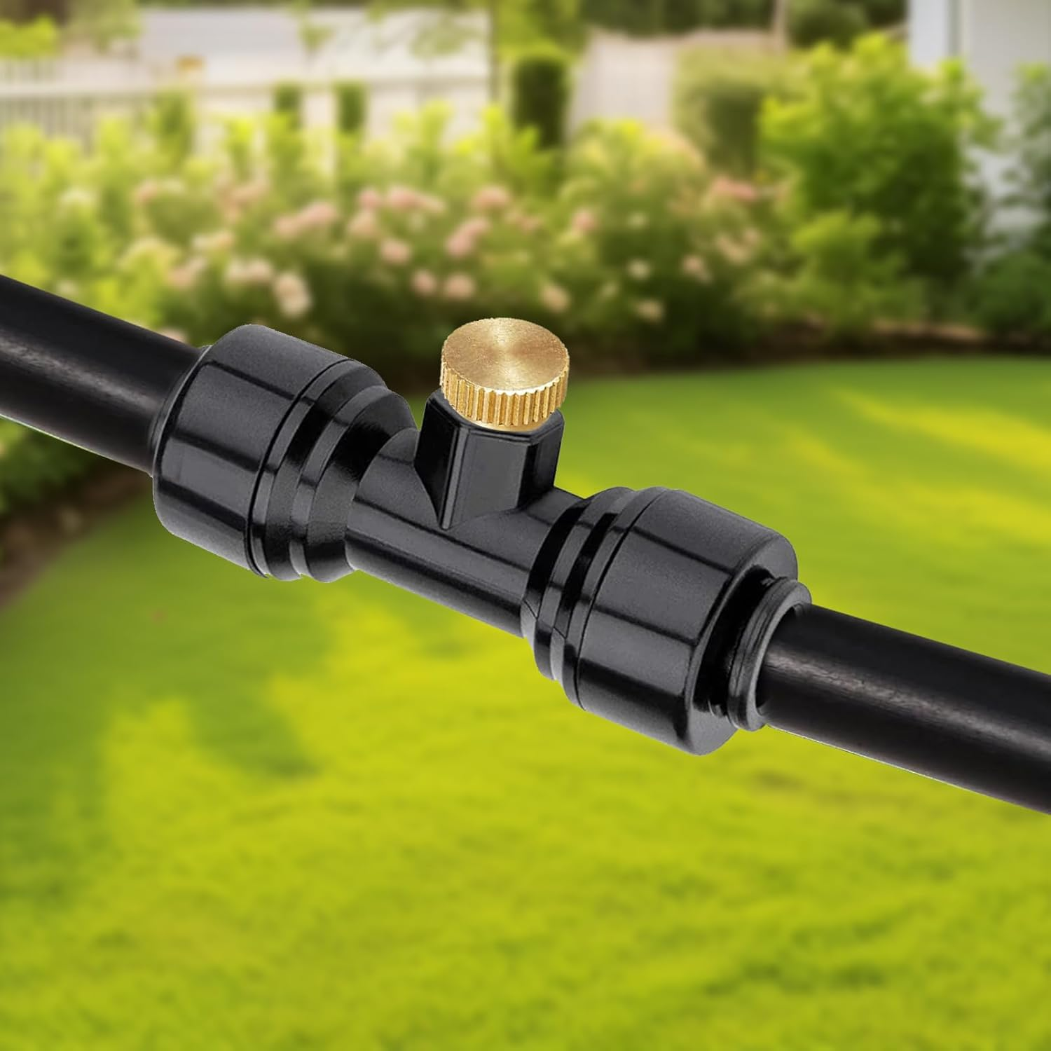 Brass Misting Nozzle Plug 12Pcs Brass Misting Nozzle Plug 3/16 Screw Thread Mister Nozzles Plug for Outdoor Cooling System.Atomizing Nozzle Plug for Outdoor Garden Atomizing Irrigation Accessories image number 2