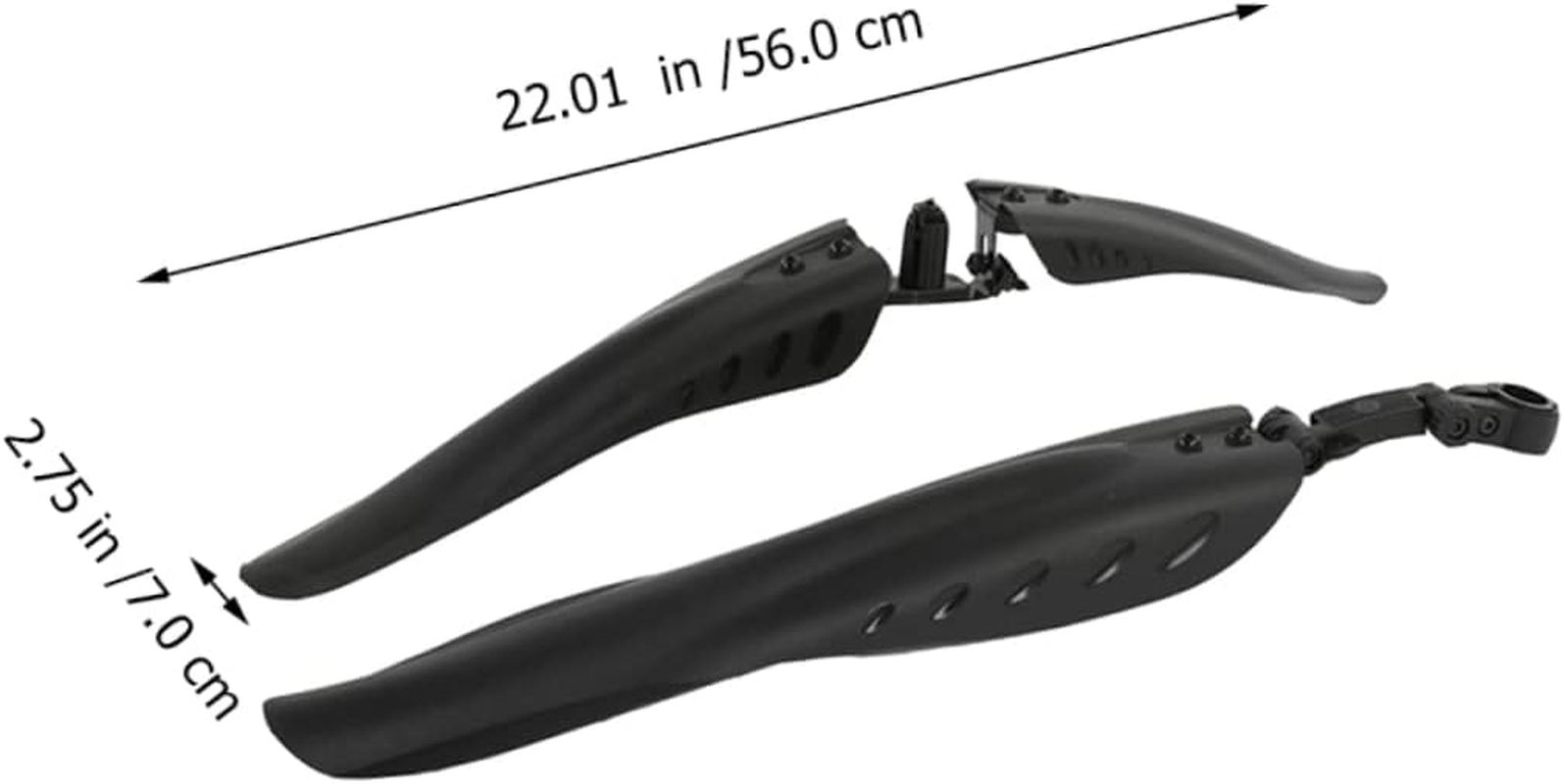 1Pair Black Bike Mudguards Mountain and Road Bike Rainwater Guards Durable Splash Protection for Outdoor Cycling Fit Dirt Board Accessories image number 3