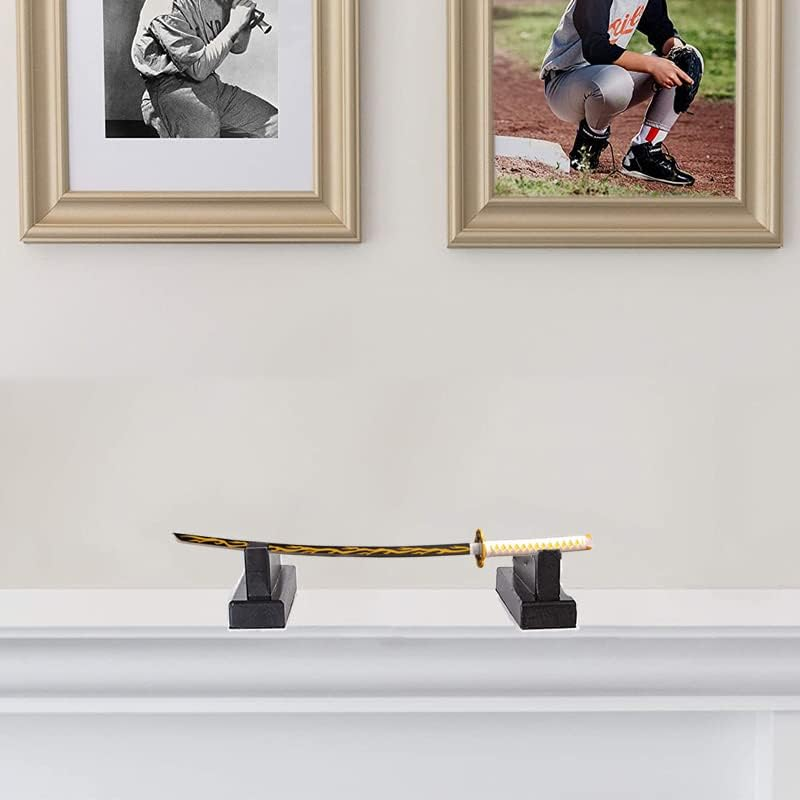 WANLIAN Lightsaber Display Stand Katana Showcase Wooden Desk Display Case,Lightsaber Samurai Swords Horizontal Exhibition image number 5