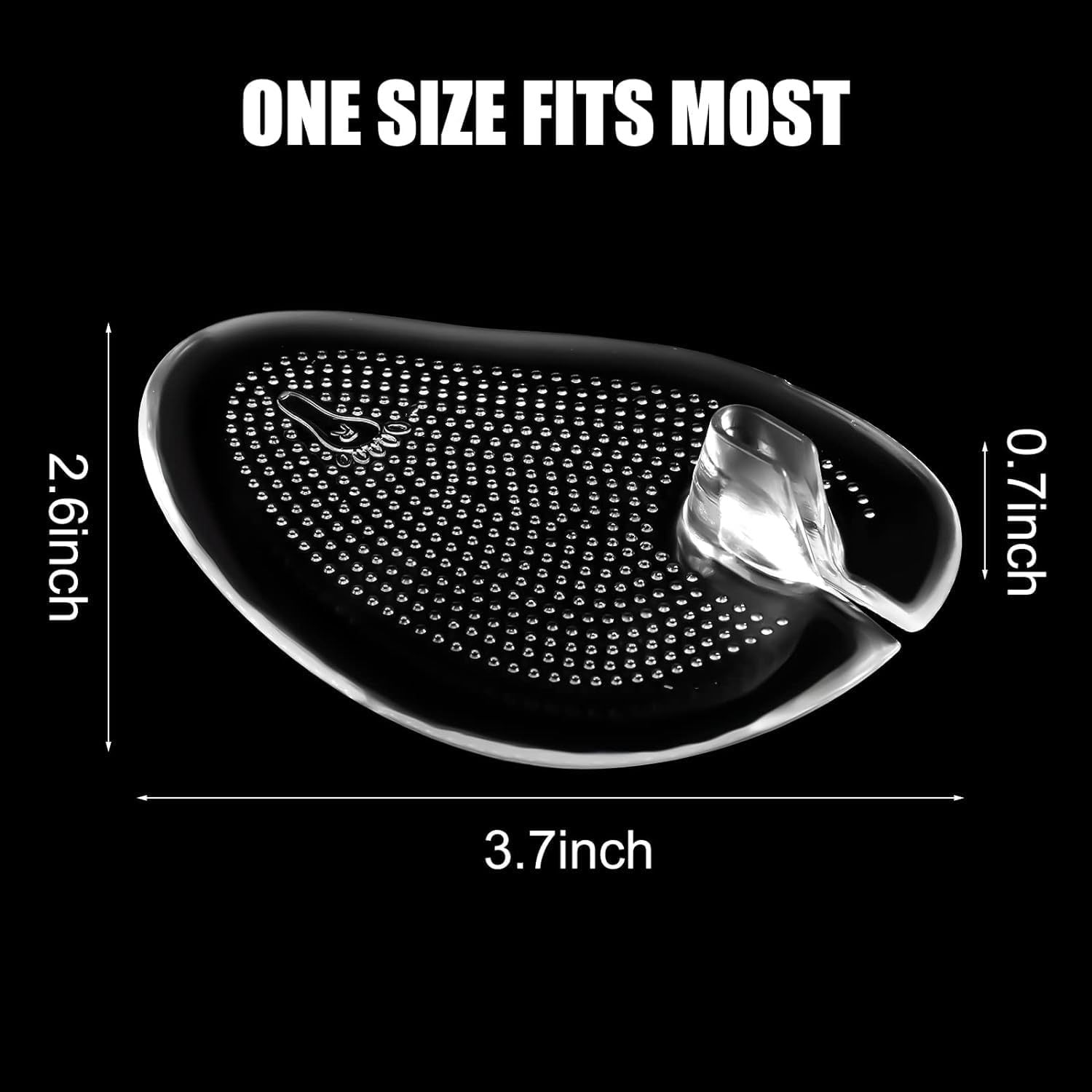 8Pcs Silicone Gel Thong Sandal Cushions Pads Flip Flop Toe Thong Protectors Pads Non-Slip Forefoot Pads,Thong Sandal Silicone Toe Protectors Anti-Slip Forefoot Cushions Gel Cushion Pads image number 1