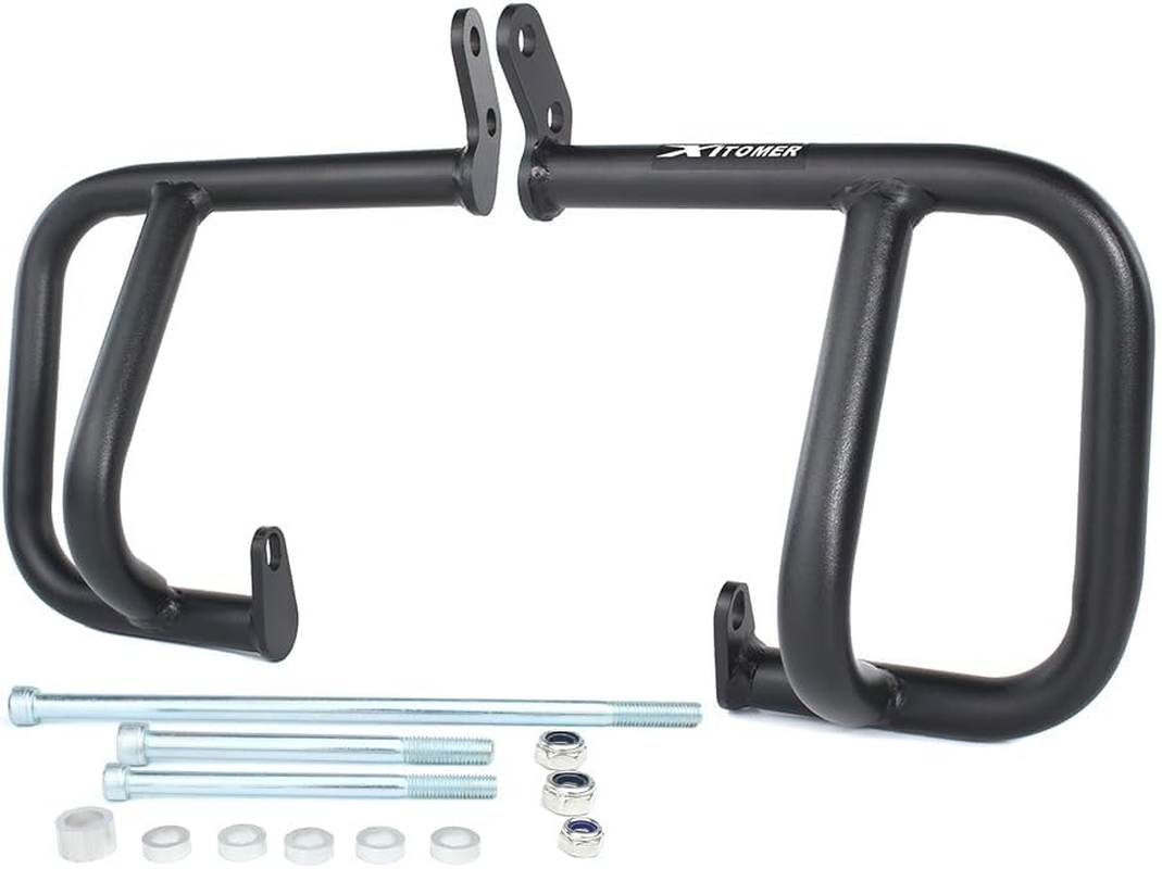 Xitomer Motorcycle Crash Bars Highway Cage Fit for DR650 / S / SE 1996-2024, Black, Front, Steel, Bolt-On, Engine Guard image number 3