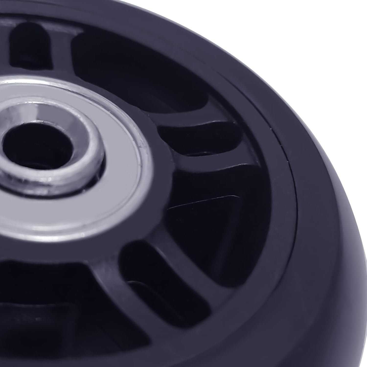 Tobeso-Nuoze Luggage Replacement Wheels 2 3/4 Inch Wear-Resistant Suitcase Replacement Wheels Rubber Swivel Caster Wheels Repair Kits 2 Wheels (70Mm*22Mm) image number 4