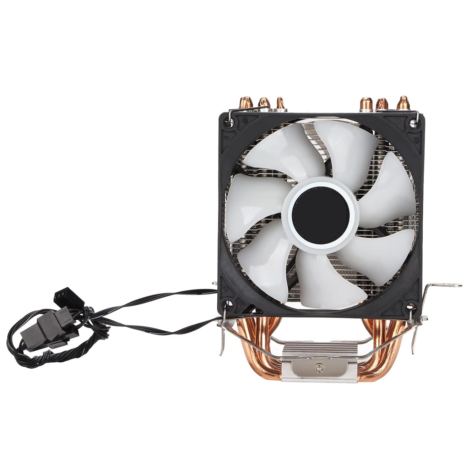 CPU Cooler for LGA 775/1155/1156/1366/2011,For Core I3,For Core I5,For Core I7,For Am2/Am2+,For AM3, 3Pin 20Db 38 CFM RGB 90Mm CPU Cooling Fan, Plug and Play (Dual Fans) image number 2