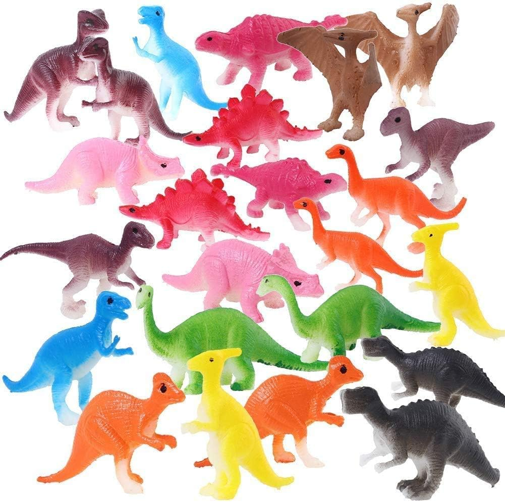 24 Pcs Easter Eggs Filled with Mini Dinosaur Figure Toys,Dinosaur Easter Eggs for Kids Easter Theme Party Favor, Easter Eggs Hunt, Easter Basket Stuffers Fillers. image number 5