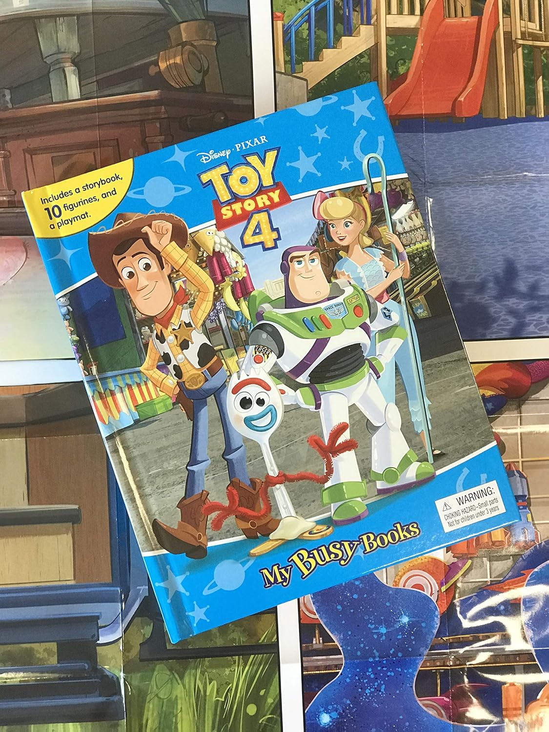 Disney / Pixar Toy Story 4 My Busy Books - Storybook, 10 Figurines, Playmat: with Storybook, 10 Figurines and a Playmat image number 3