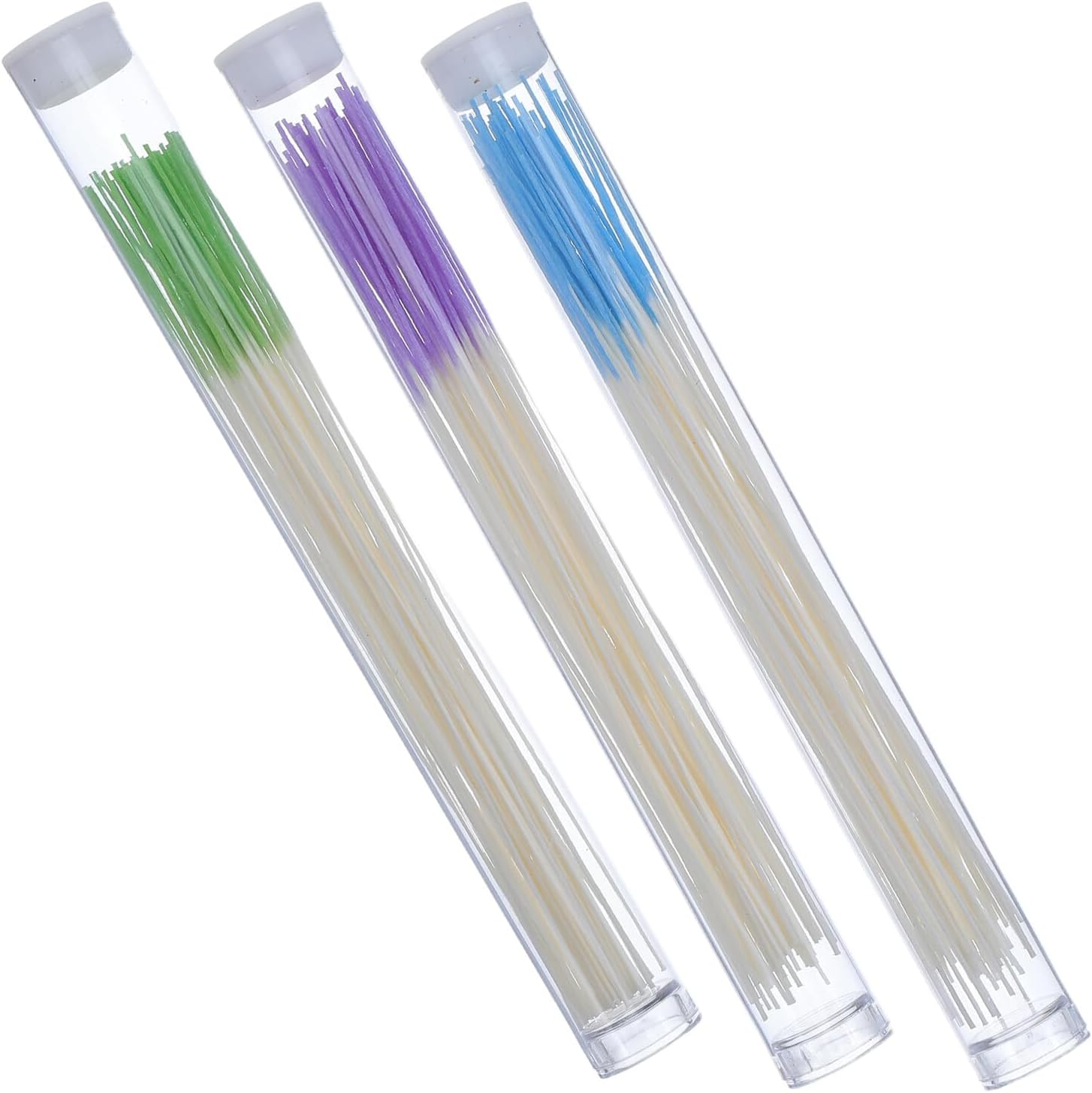 Mipcase 180Pcs Ear Piercing Cleaning Thread Disposable Aftercare Tool for Body Piercing Hole Care Includes Tubes in Green Purple Pink Colors image number 4