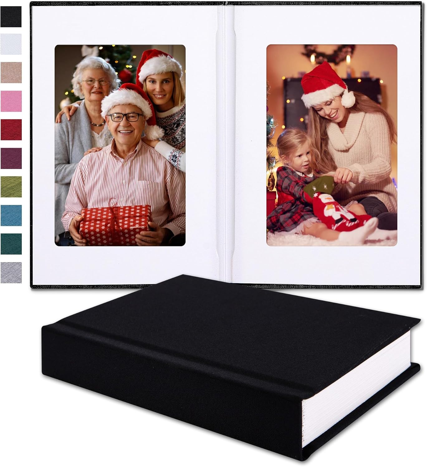 Small 4X6 Photo Album with Writing Space Holds 30 Photos Ideal for Wedding Theme-Album and Baby Photo Album (Beige)