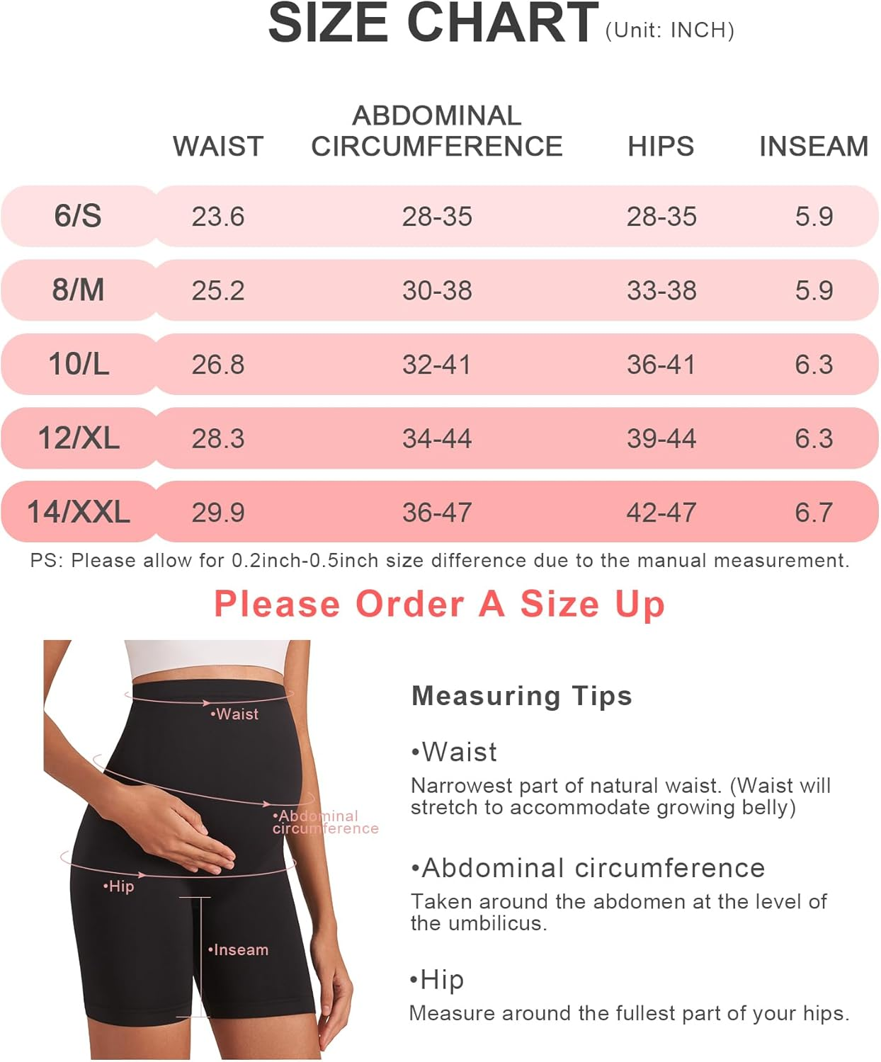 Enerful Women'S Maternity Shorts Biker Summer Soft Seamless Pregnancy Yoga Workout Active Short Leggings over Belly 5"/8" image number 4