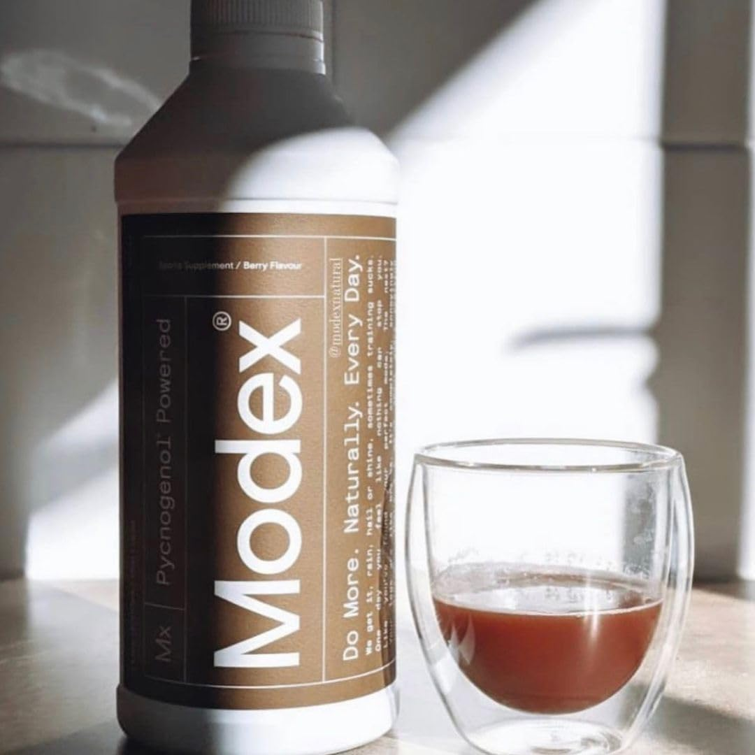 Modex Energy Supplement - Pycnogenol French Maritime Pine Bark Extract, Improve Performance & Endurance, Blood Circulation, Focus & Concentration, Immune System, 1 Litre image number 2