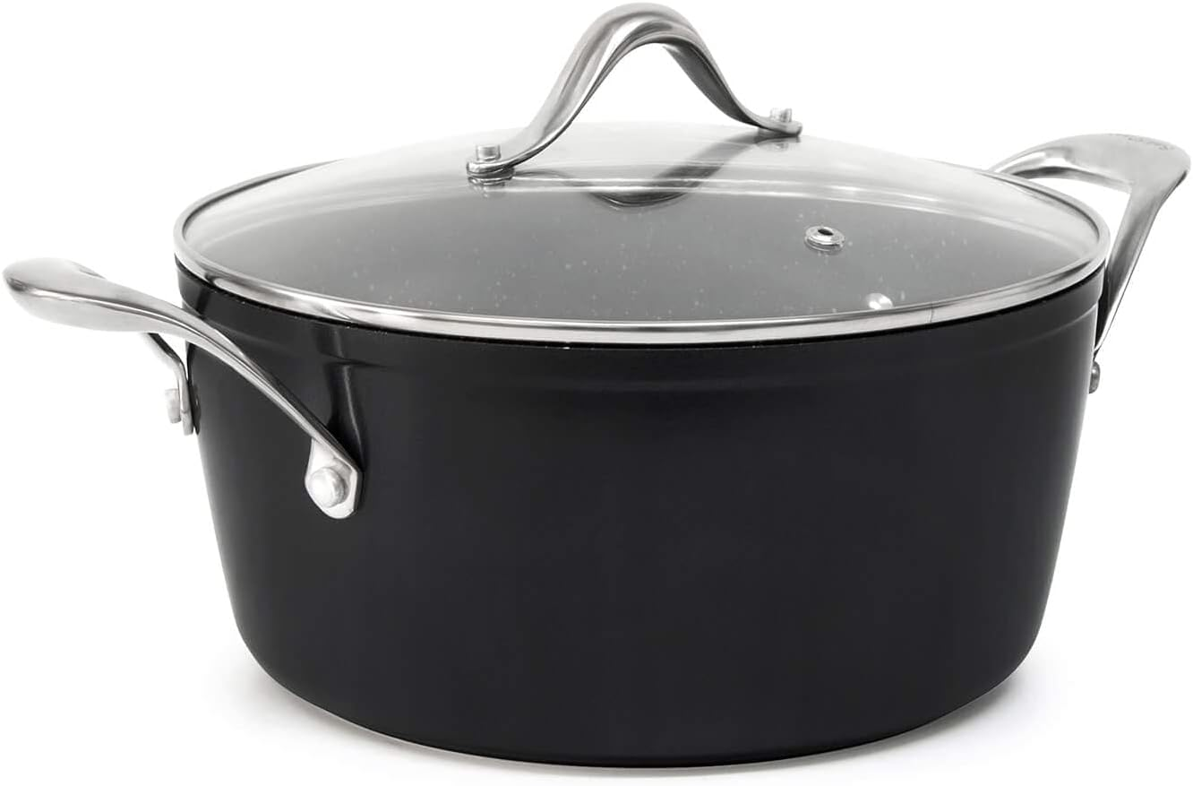 Salt&Pepper Tan-Ium Casserole with Glass Lid 24Cm - Saucepans