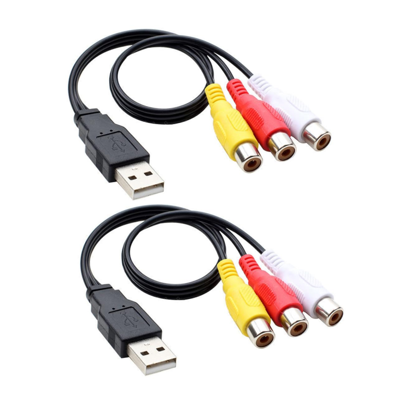 UTHCLO USB to Audio Adapter Cable Set Lightweight for Tv Computer Home Theater Connection