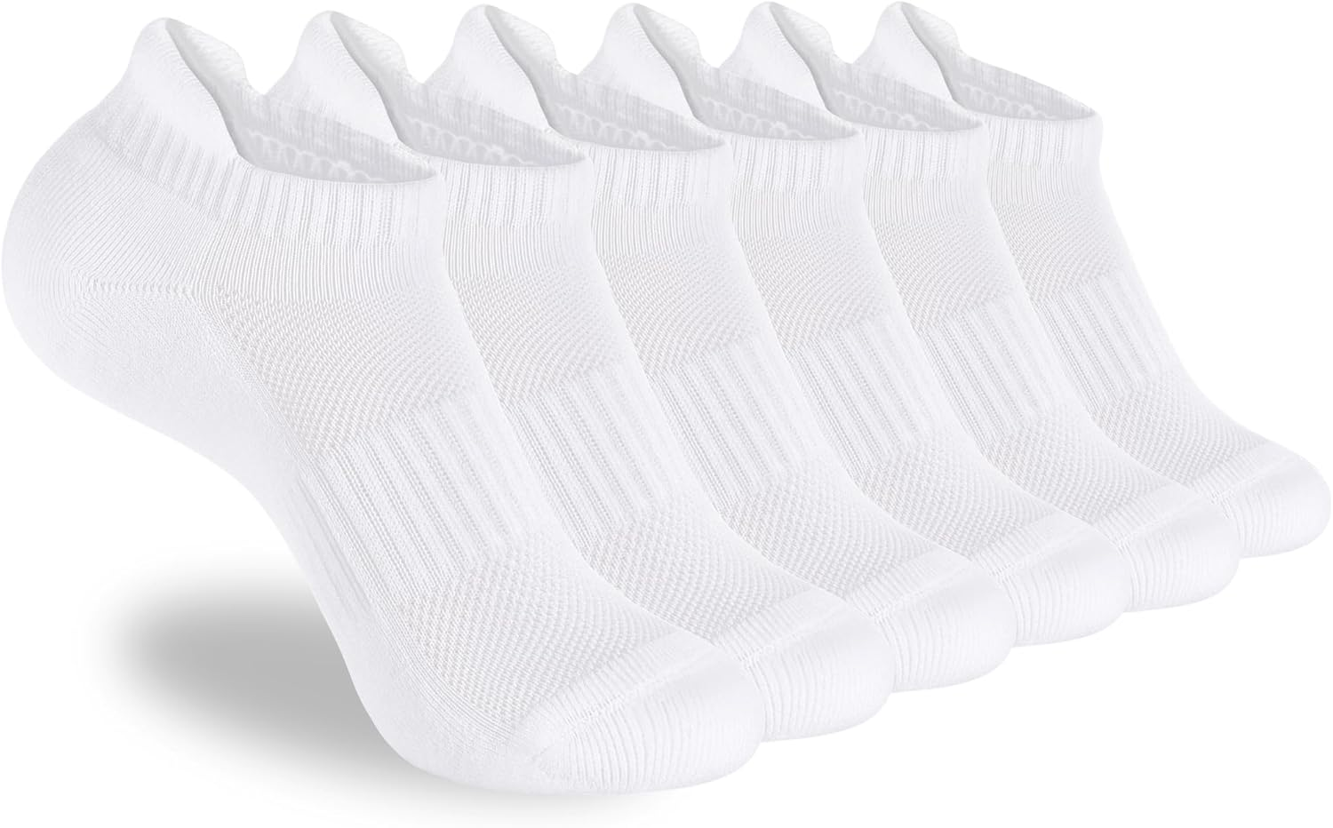 ATBITER 6 Pairs Women'S Ankle Running Socks Cushioned Low Cut Tab Athletic Socks