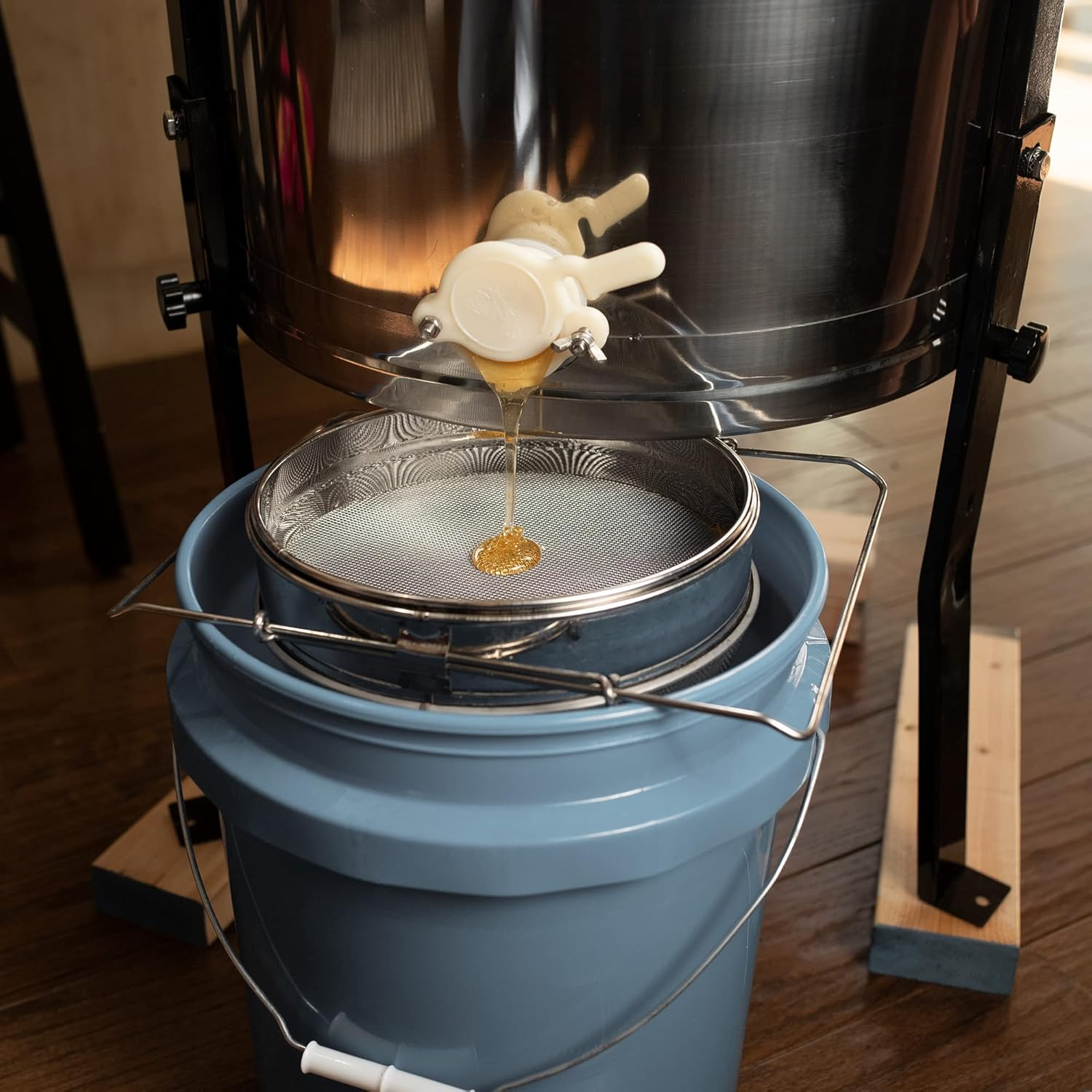 VIVO Stainless Steel Honey Strainer Double Sieve, Bee Keeping Equipment Filter (Bee-V101H) image number 5