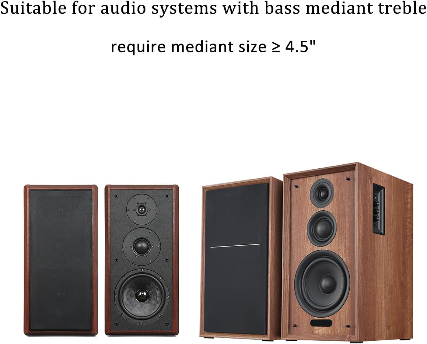 3 Way Speaker Crossover, PUV-W3 200W Passive Crossover for Hifi Home Audio 4 to 8 Ohm Bass Mediant Tweeter Bookshelf Speakers - 2Pack image number 2