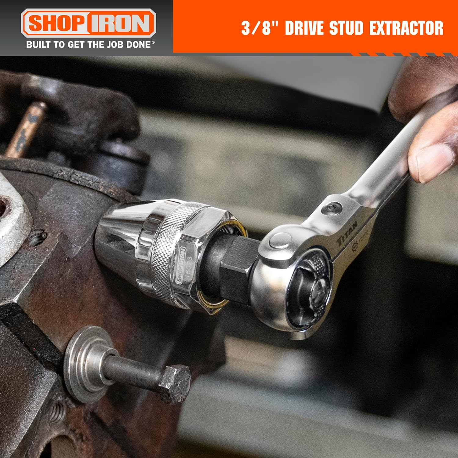 Shop Iron 16023 3/8" Drive Damaged Bolt and Stud Extractor | Works on 1/4-Inch to 1/2-Inch Studs image number 2