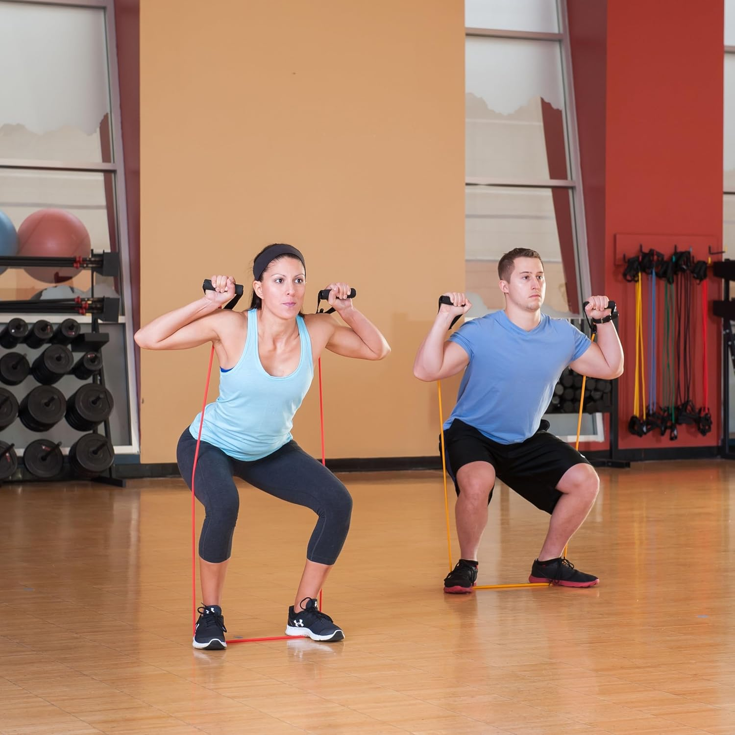 Black Mountain Products Exercise Single Resistance Band with Door Anchor and Starter Guide image number 7