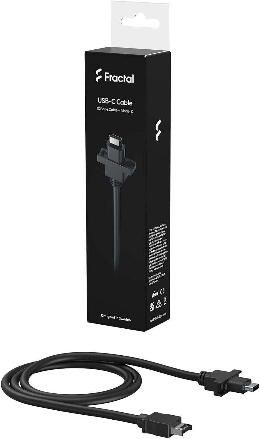 Fractal Design USB-C 10Gbps Cable - Accessory for Model D Pop Series FD-A-USBC-001 CS8129 image number 2