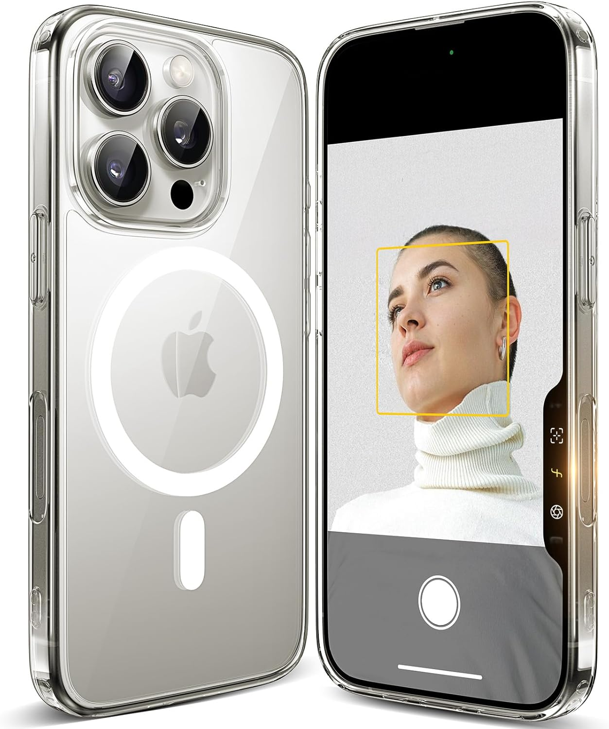 LISEN for Iphone 16 Pro Case, Compatible with Magsafe, Magnetic Phone Case 5X Military-Grade Protection Anti-Scratch Clear Back for Iphone 16 Pro 6.3-Inch image number 3