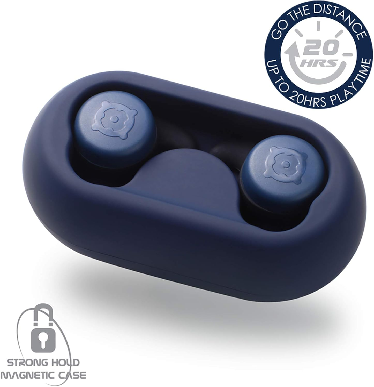 BOOMPODS BOOMBUDS X True Wireless - Bluetooth Earbuds IPX 6 Water Resistant/Sweatproof Ergofit, Portable Magnetic Charging Case, Best Sports Earphones Blue One Size image number 6