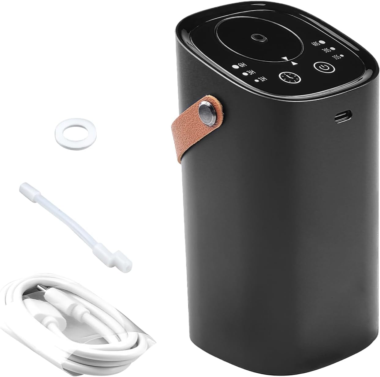 Essential Oil Waterless Diffuser, Car Aroma Diffuser Portable USB Charging Waterless Aromatherapy Diffuser 3 Mist Levels Scent Air Machine for Car Room image number 6