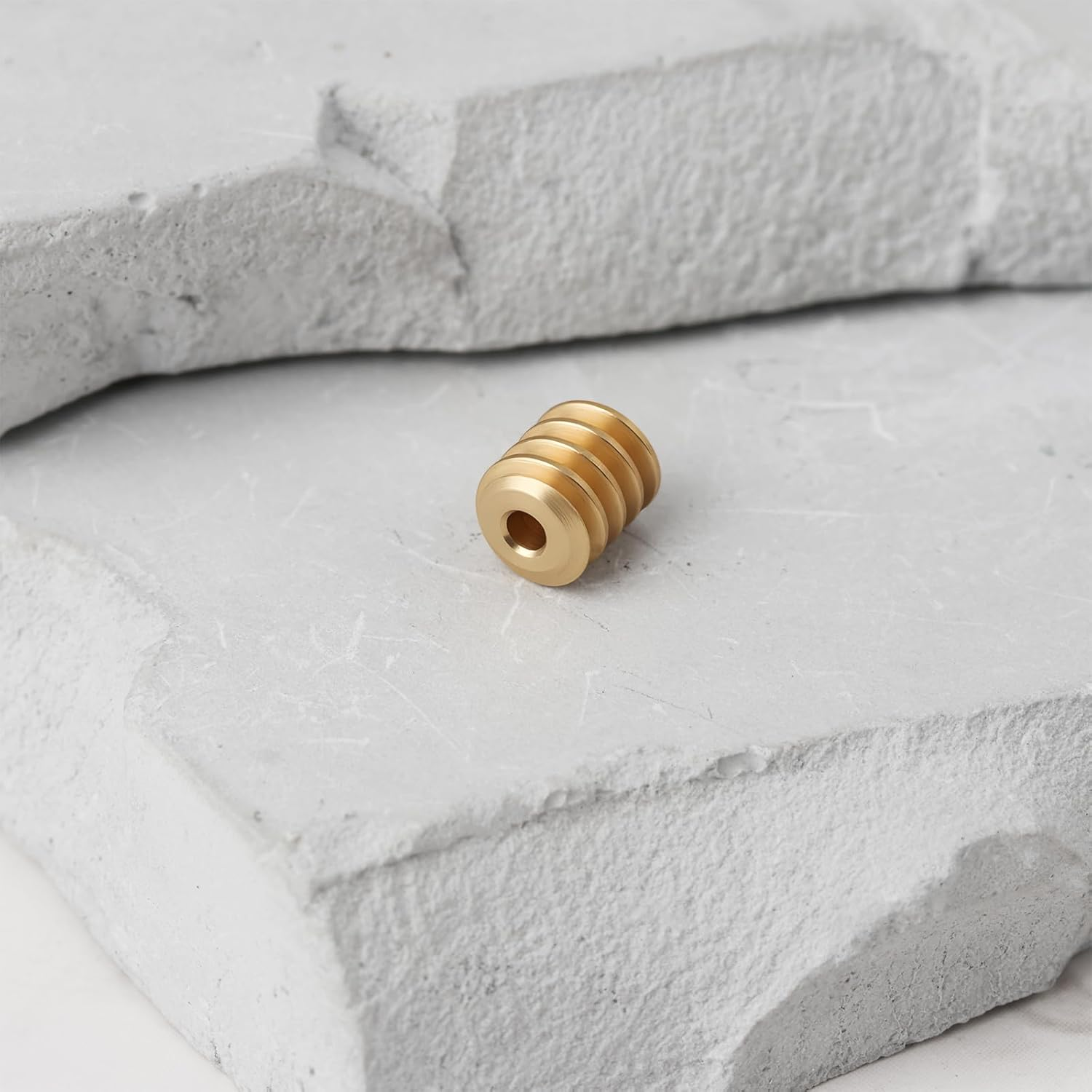 Emsea 10Pcs Brass Worm Gear M0.4 5Mm Diameter 6Mm Length 1.5Mm Bore Compatible with Model Trains Right-Hand Thread for Motor Replacement image number 5