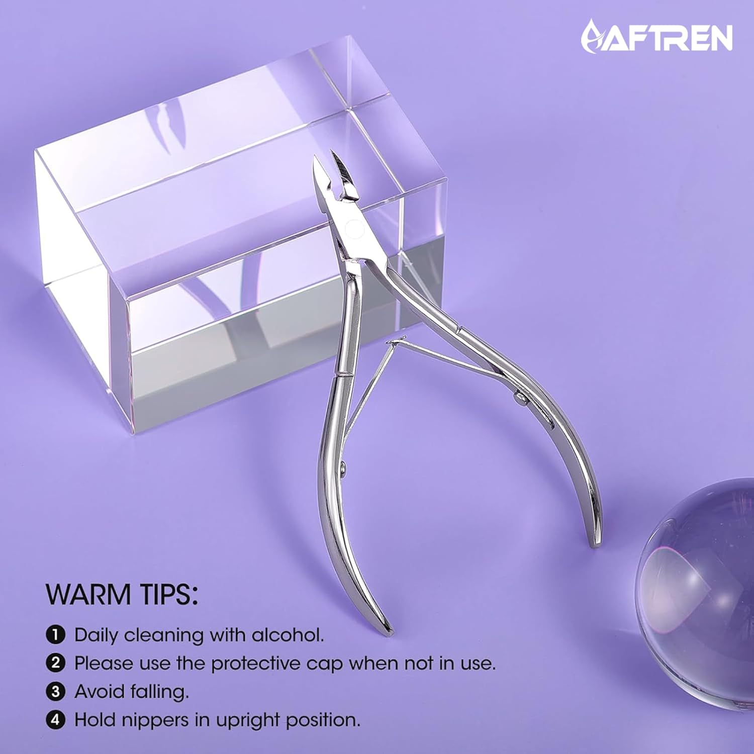 Cuticle Scissors 16 Jaws Professional Cuticle Nail Clippers Cuticle Nippers Sharp Blades Double Spring Stainless Steel Cuticle Nail Clippers Manicure Tools image number 6