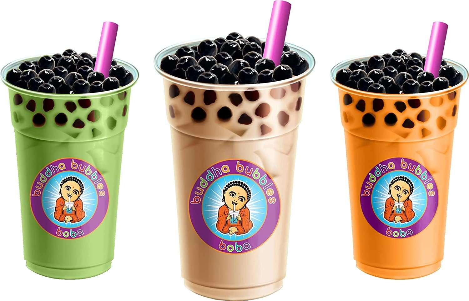 Premium TARO Boba Tea Real Tapioca Pearls Ready in 3 Minutes by Buddha Bubbles Boba (Taro) image number 3