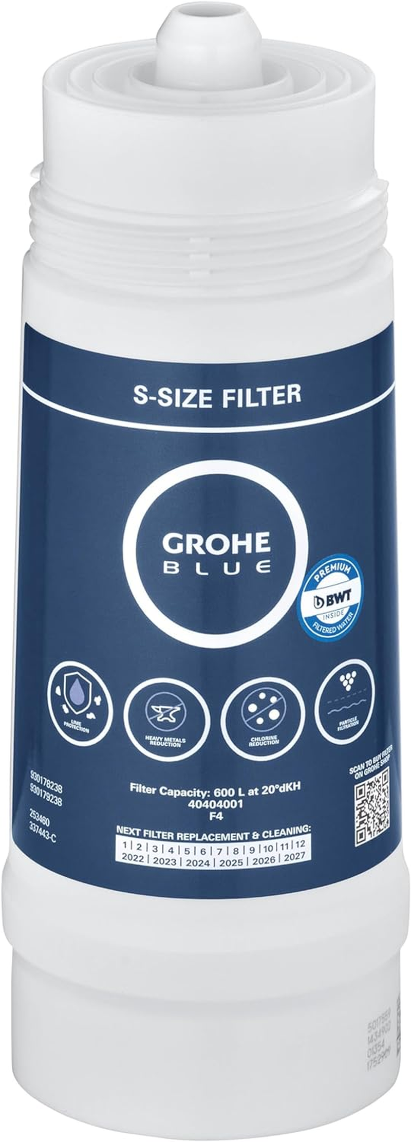 Grohe 40404001 Blue 5-Stage Replacement Water Filter 158.5 Gallon Capacity image number 1