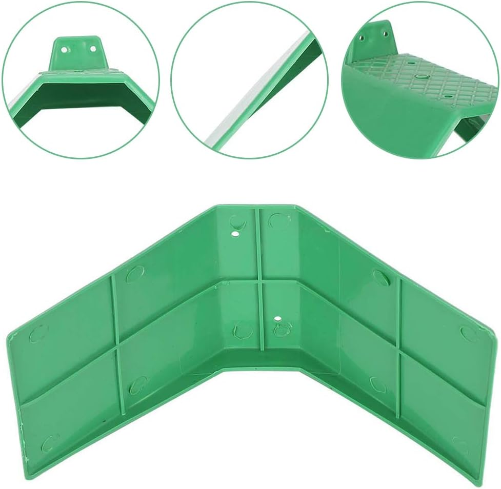 10Pcs Pigeon Rest Stand, Plastic Pigeon Rest Stand Frame, V-Shaped Pigeon Perch Dove Rest Roost Cage Stand, Bird Supplies Support Accessories, Green image number 3