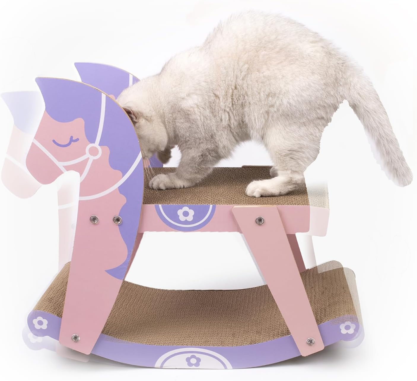 Cat Scratcher Cardboard Cat Sofa Bed Cat Scratching Board Cat Scratch Pad Cat Scratchers for Indoor Cats Set of 2