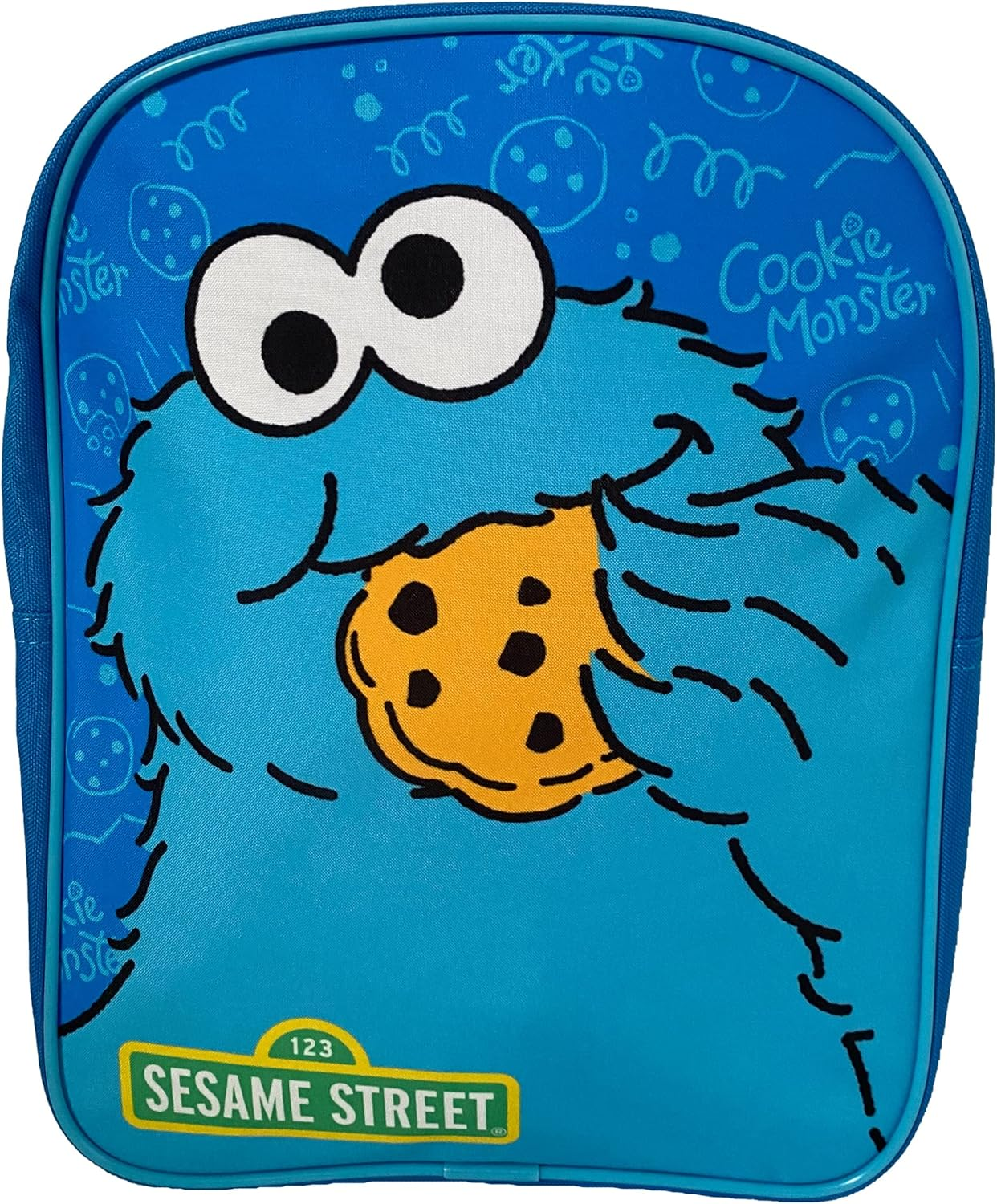 Sesame Street Cookie Monster Children'S Backpack, Blue, One Size image number 3