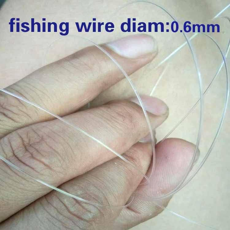 100Meters Strong Fishing Line Replace Fihsh Wires Diam:0.6Mm Load-Bearing Abaout:20Kg image number 2