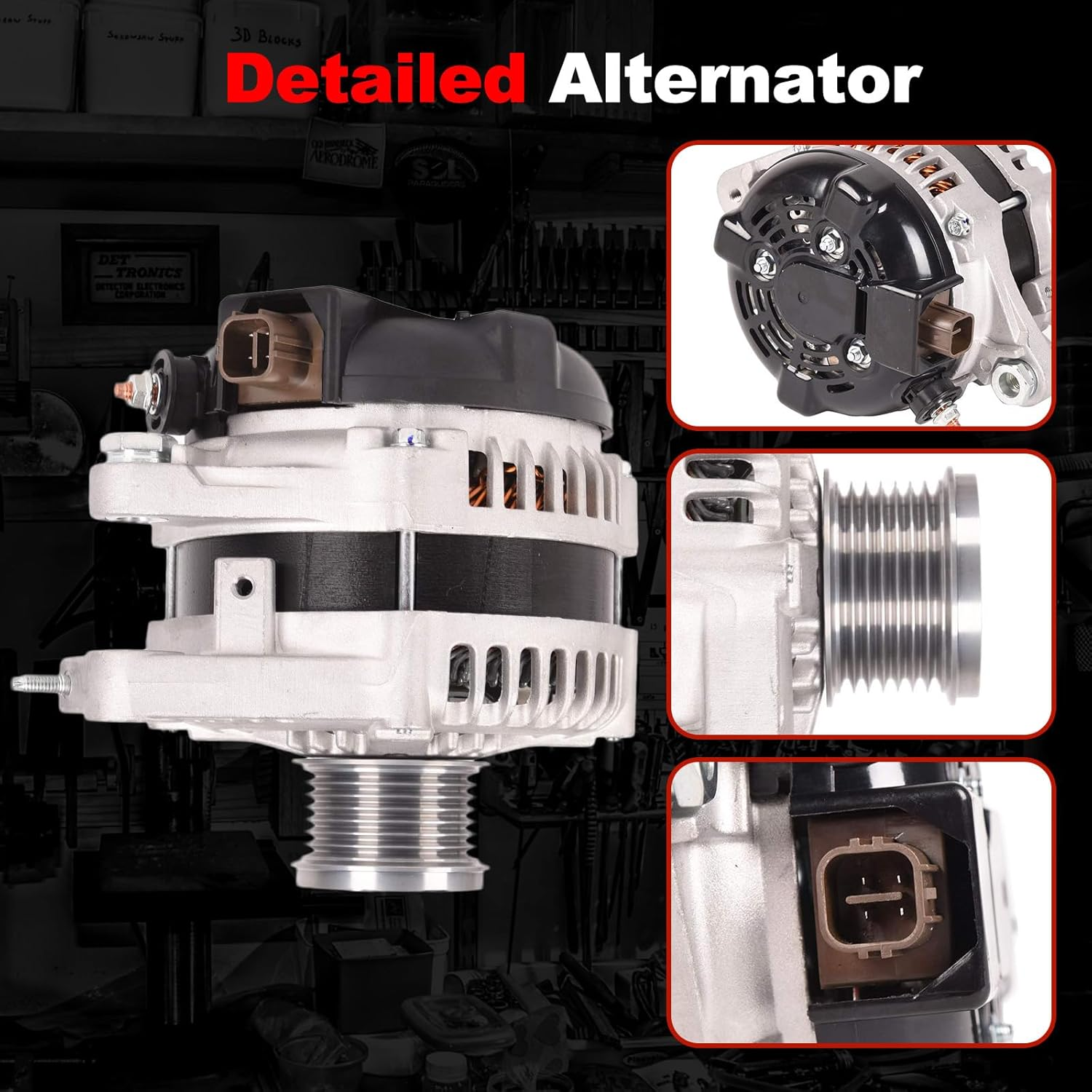 12V 150A Alternator Compatible with TOYOTA LEXUS GS300/GS350 3.0/3.5L IS250/IS350 2.5/3.5L 2006-08 ; Compatible with TOYOTA LEXUS IS250/IS350 2.5L/3.5L 2006-08 image number 4