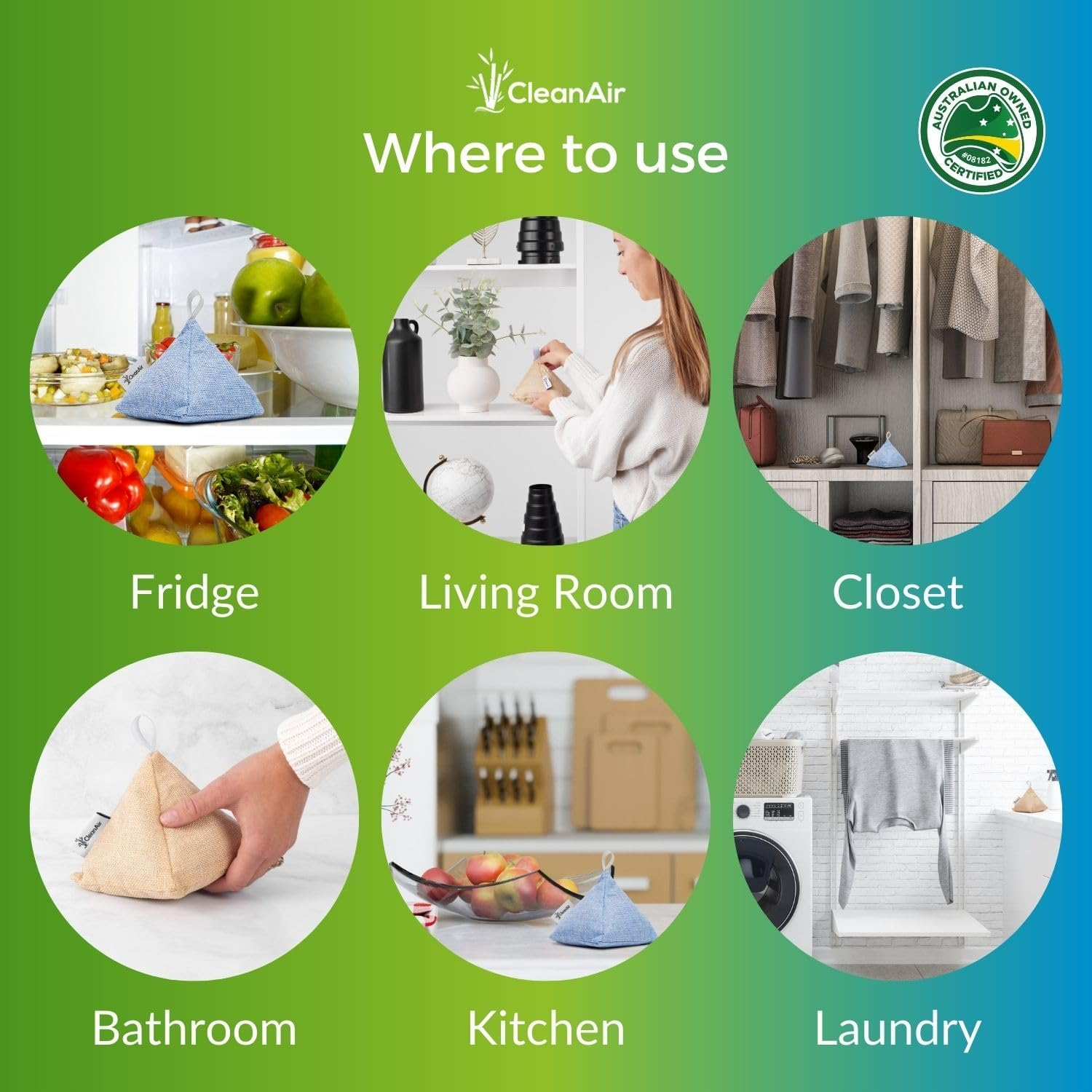 4-Pack Activated Bamboo Charcoal Bags - Effective Air Purifier and Dehumidifier Bags, Beautiful Pyramid Design, Odor Eliminator & Moisture Absorber for Home, Car, Closet, Shoes & More image number 6