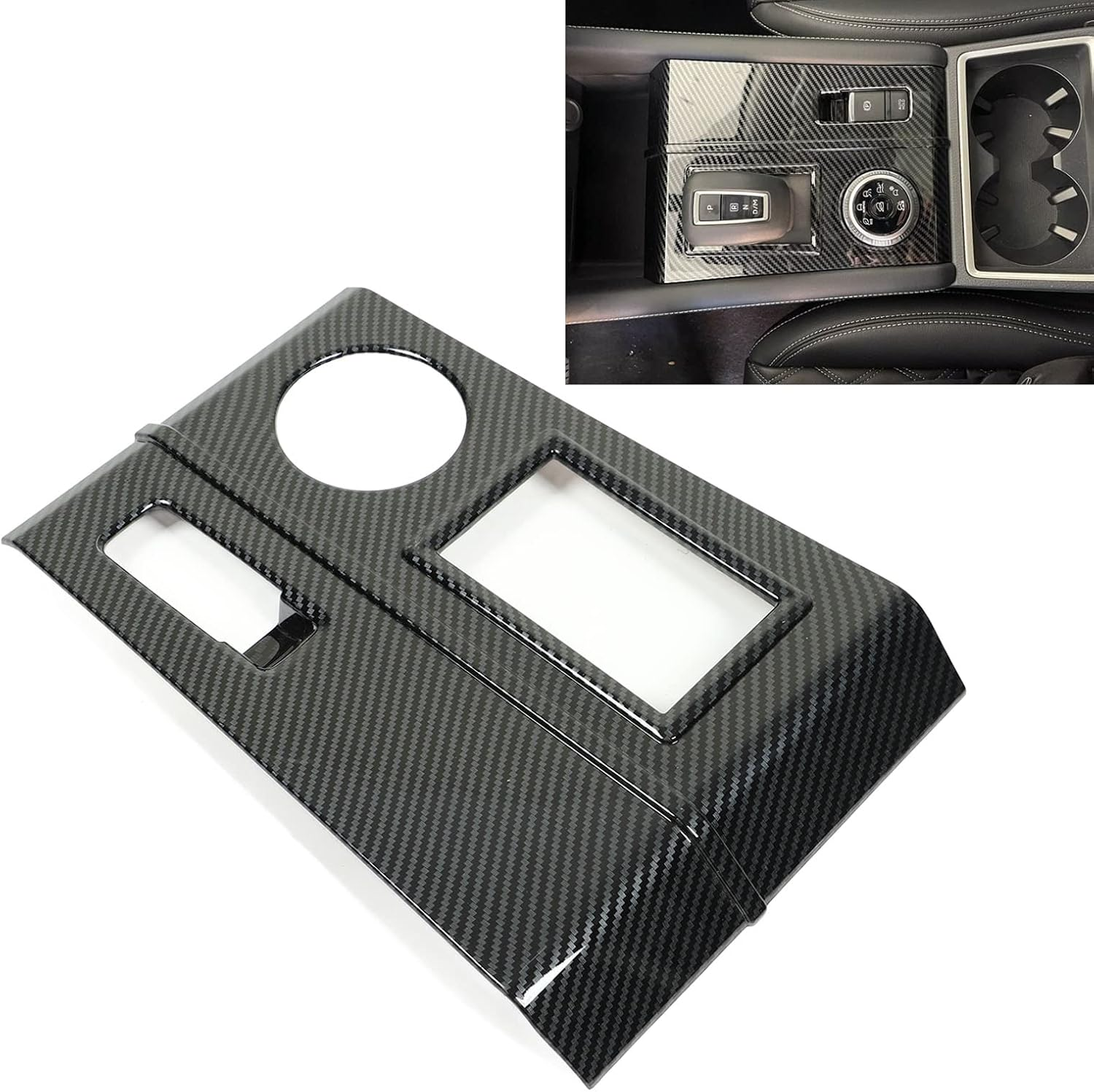 Panel Frame Cover, Carbon Fiber Gear Panel Cover, Center Console Panel Cover Trim for Mitsubishi Outlander 2023 image number 5
