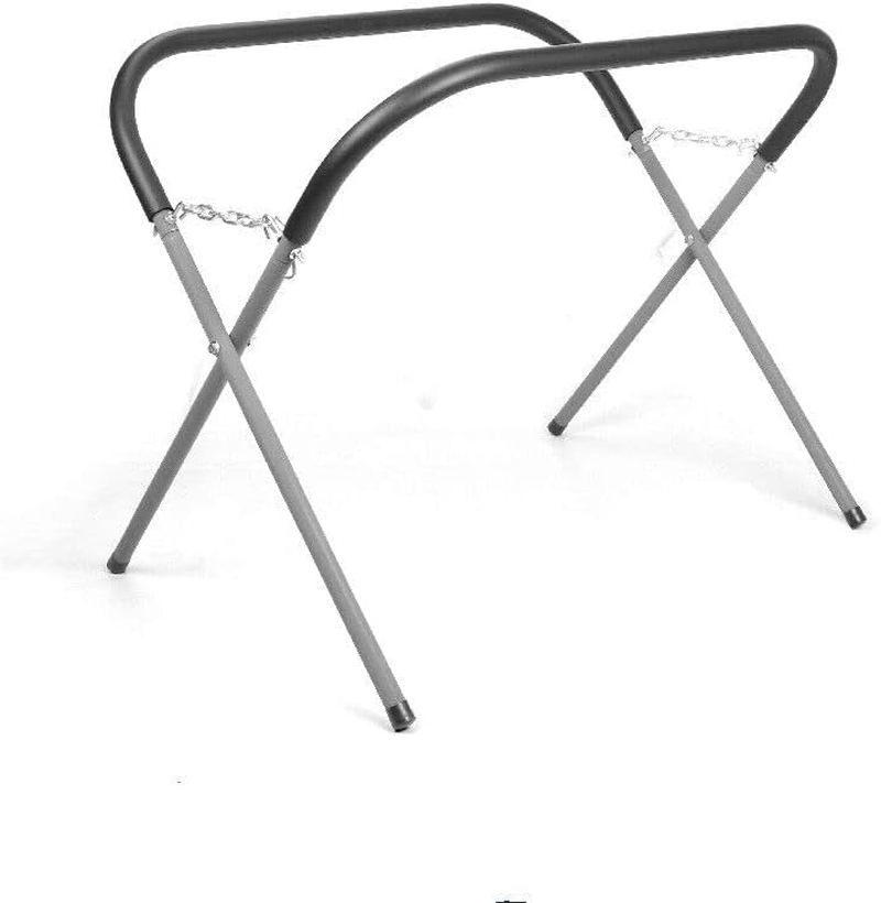 HORUSDY Automotive Panel Stand, Folding Fender Stand, 225Kg Capacity, Adjustable Hight 43-86Cm, Powder-Coated Tubular Steel, Rubber Feet, for Garages, Repair Shops, and DIY image number 1