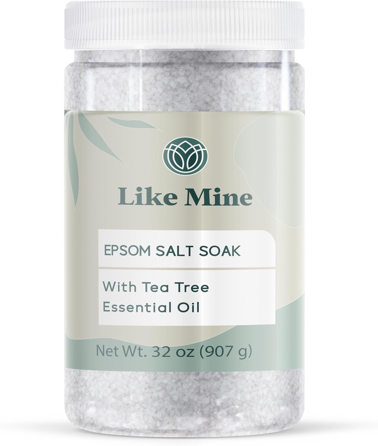 Like Mine Epsom Salt Soak with Tea Tree Essential Oil , 2 Lb, Bath & Foot Soak Magnesium Sulfate Blend
