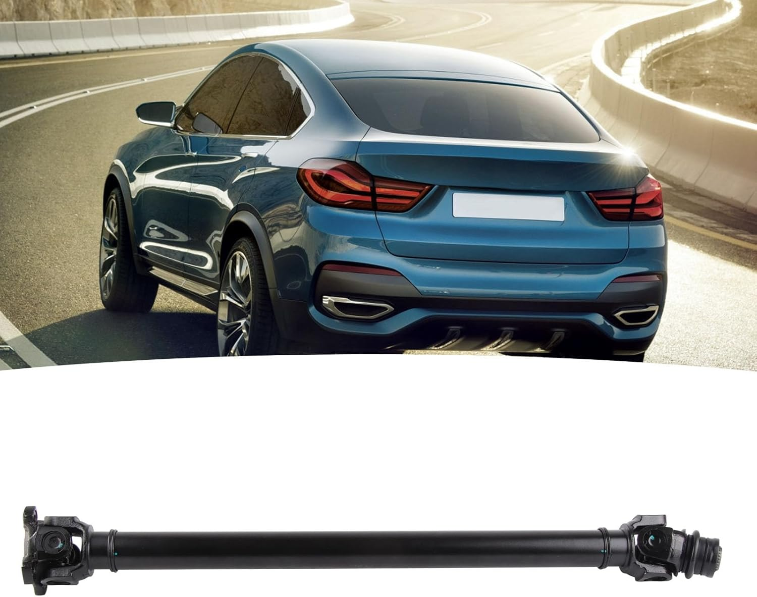 Front Prop Shaft Assembly, Front Driveshaft Assembly Heavy Duty Prop Shaft, Front Driveshaft Steel Alloy Black Finish Replacement for X3 X4 F25 F26 image number 2