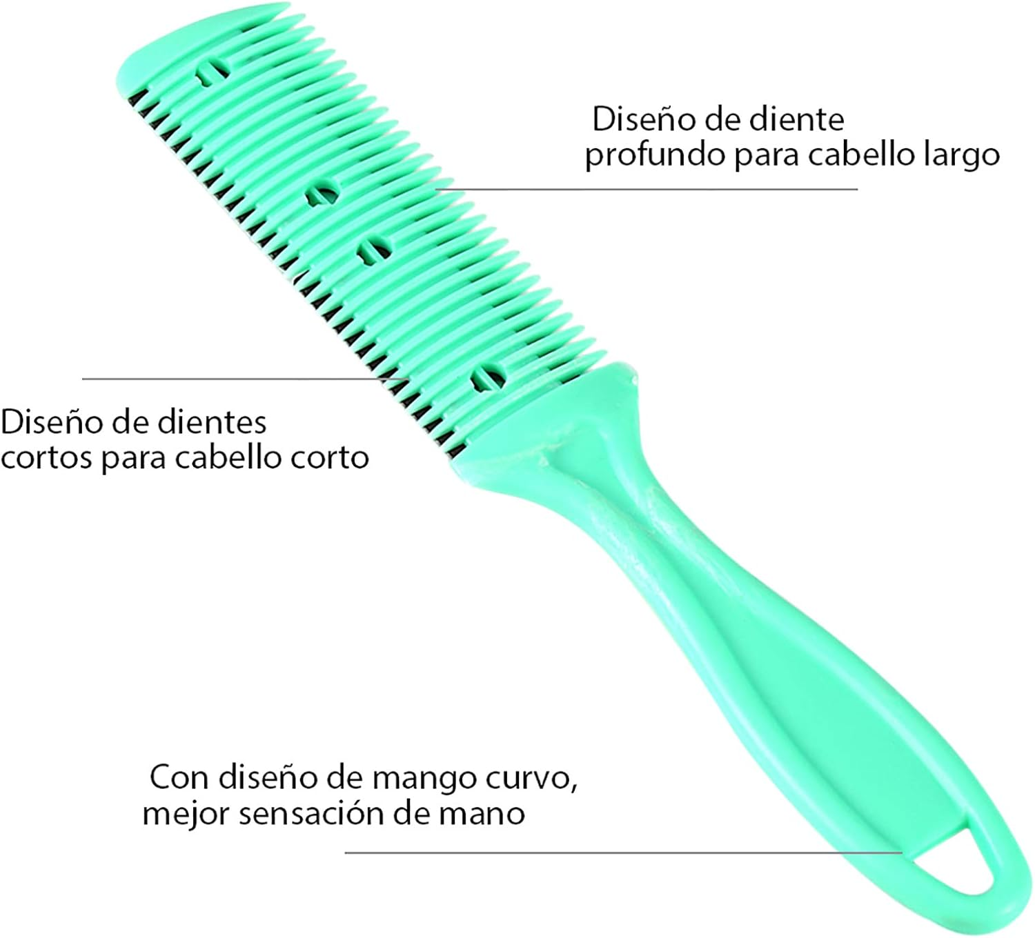 Ejoyous Hair Trimmer Comb, Double Side Hair Cutting Trimmer Comb with Carbon Fibre Material for Unisex Adults (Home Users & Professionals) image number 1