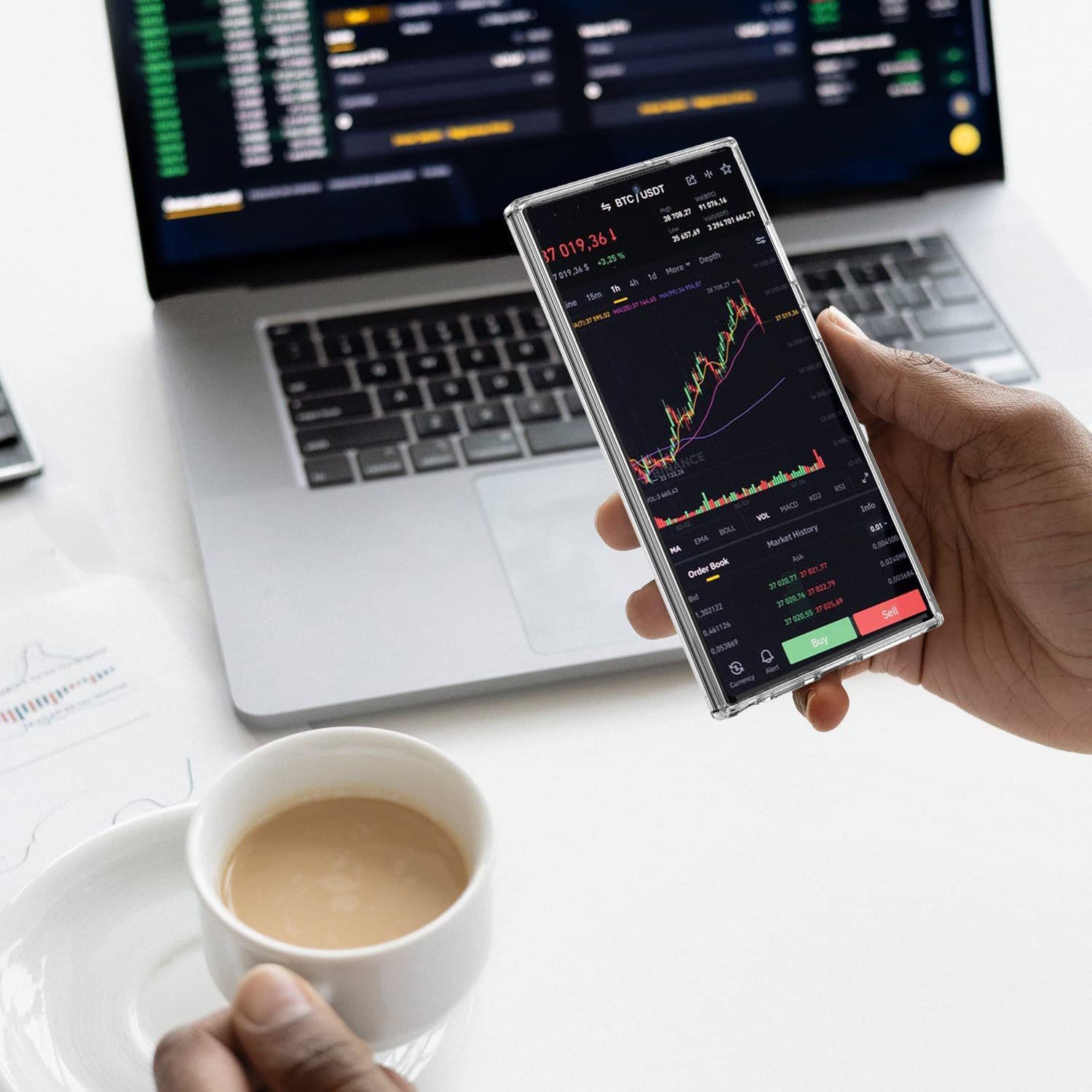 ZUSLAB Clear Case Designed for Samsung Galaxy S23 Ultra 5G Case Slim Hybrid Shockproof Translucent Protective Cover (2023) - Clear image number 2