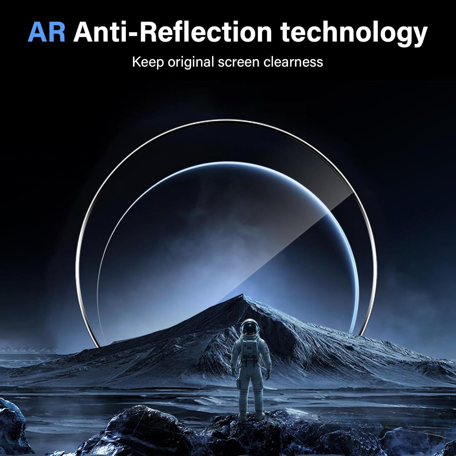 Funrae Screen Protector Compatible with Garmin Instinct 3 45 Mm Amoled/Solar for Tempered Glass, [Pack of 4] Bubble-Free HD Anti-Scratch Screen Protector Waterproof Hardness 9H Screen Protector Film