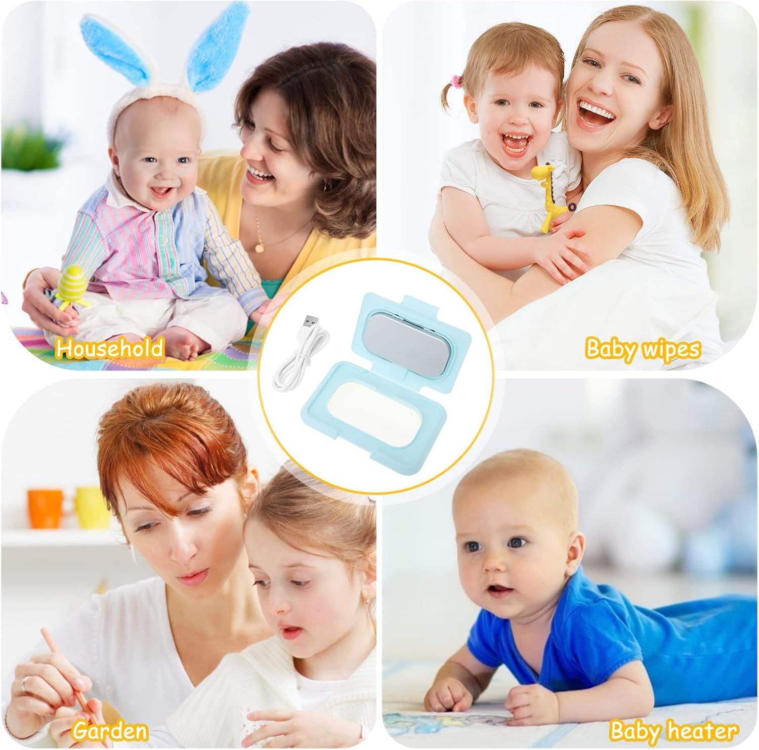 Ibasenice Car Baby Wipes Heater Wet Tissue Warmer Abs Longevity Energy-Saving for Baby Wet Wipes image number 4
