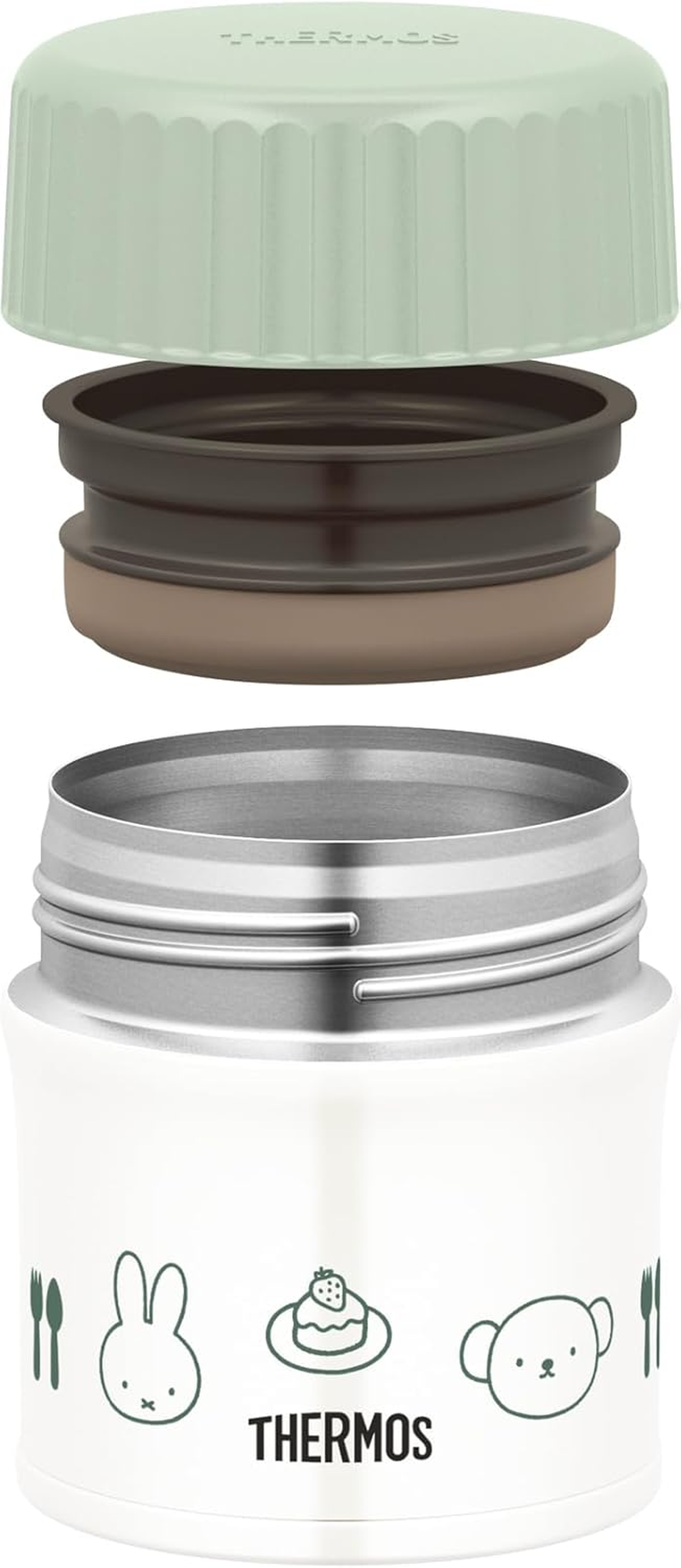 Thermos JBU-302B LTG Vacuum Insulated Soup Jar, 10.1 Fl Oz (300 Ml), Miffy, Light Green - Disney Blue Yellow image number 6