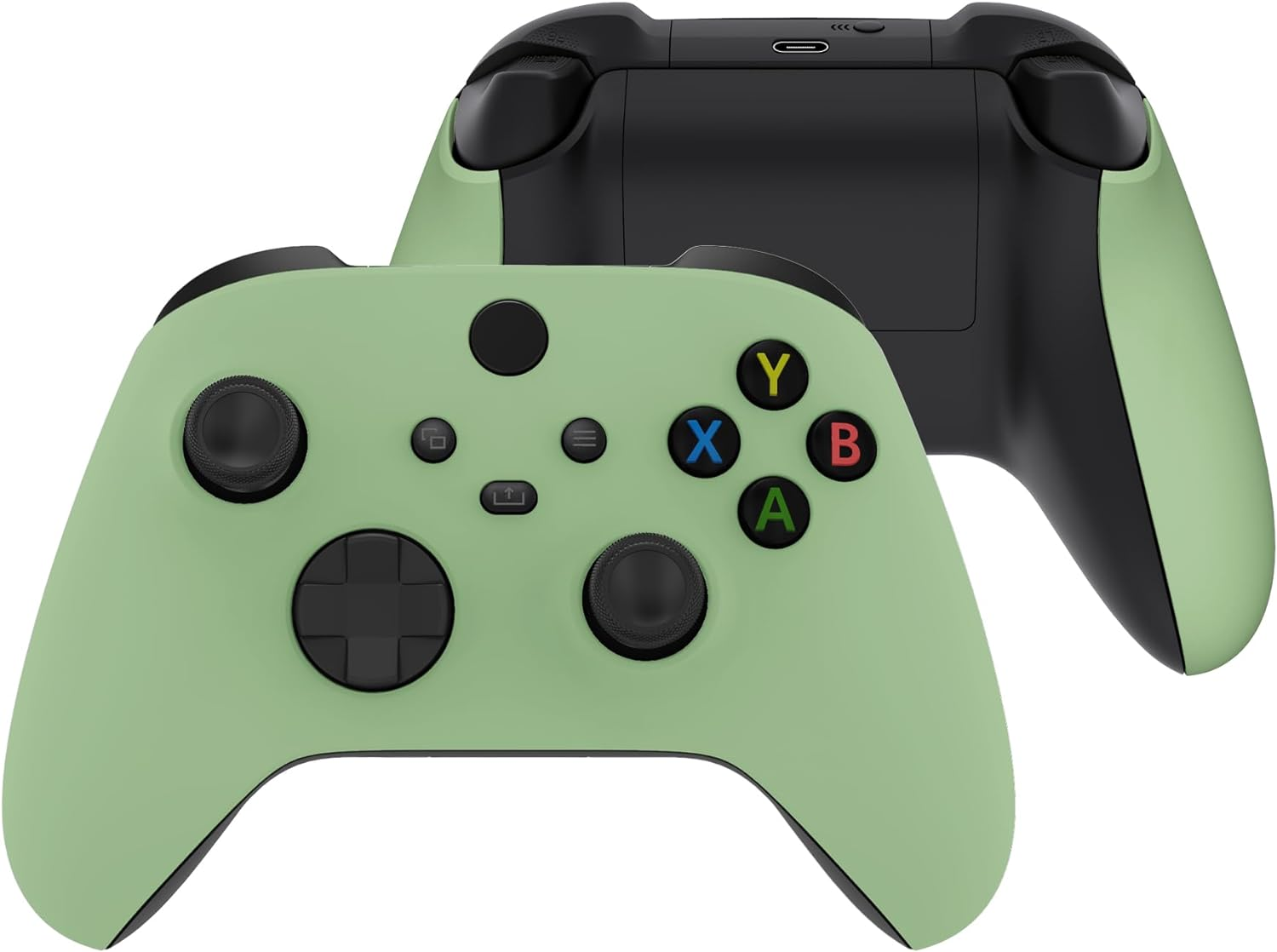 Extremerate Side Rails Grips Shell for Xbox Series X & S Controller, Matcha Green Custom Accessories Back Panels Cover Faceplate for Xbox Core Wireless Controller [Controller NOT Included] - Cherry Blossoms Pink image number 5