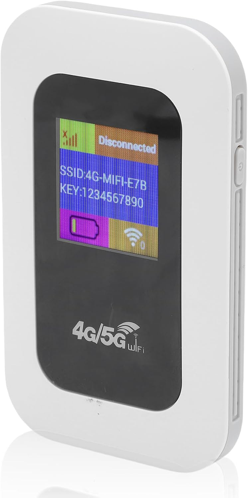 4G 5G Wifi Hotspot, Mobile Hotspot with SIM Card Slot, Pocket Wifi Router Built in 3200Mah Battery, Portable Travel Router for Smartphone Tablet Laptop, 10 Device Connectivity