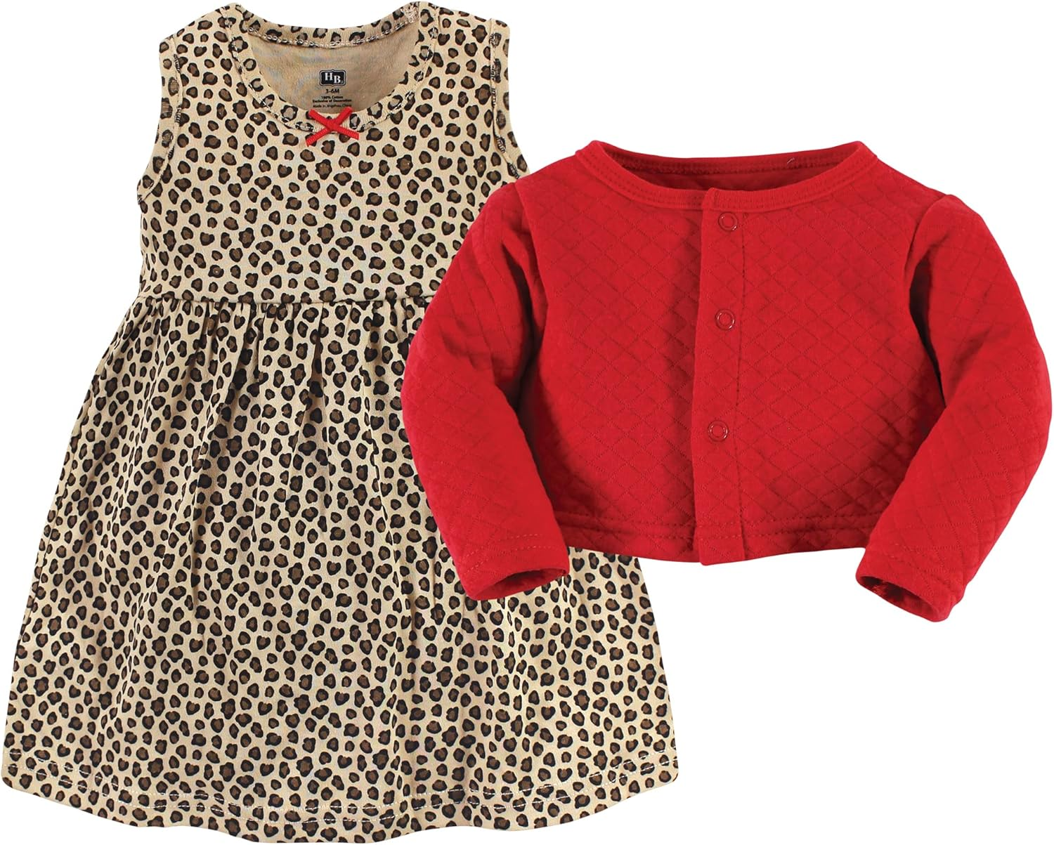 Hudson Baby Girls' One Size Quilted Cardigan and Dress image number 2