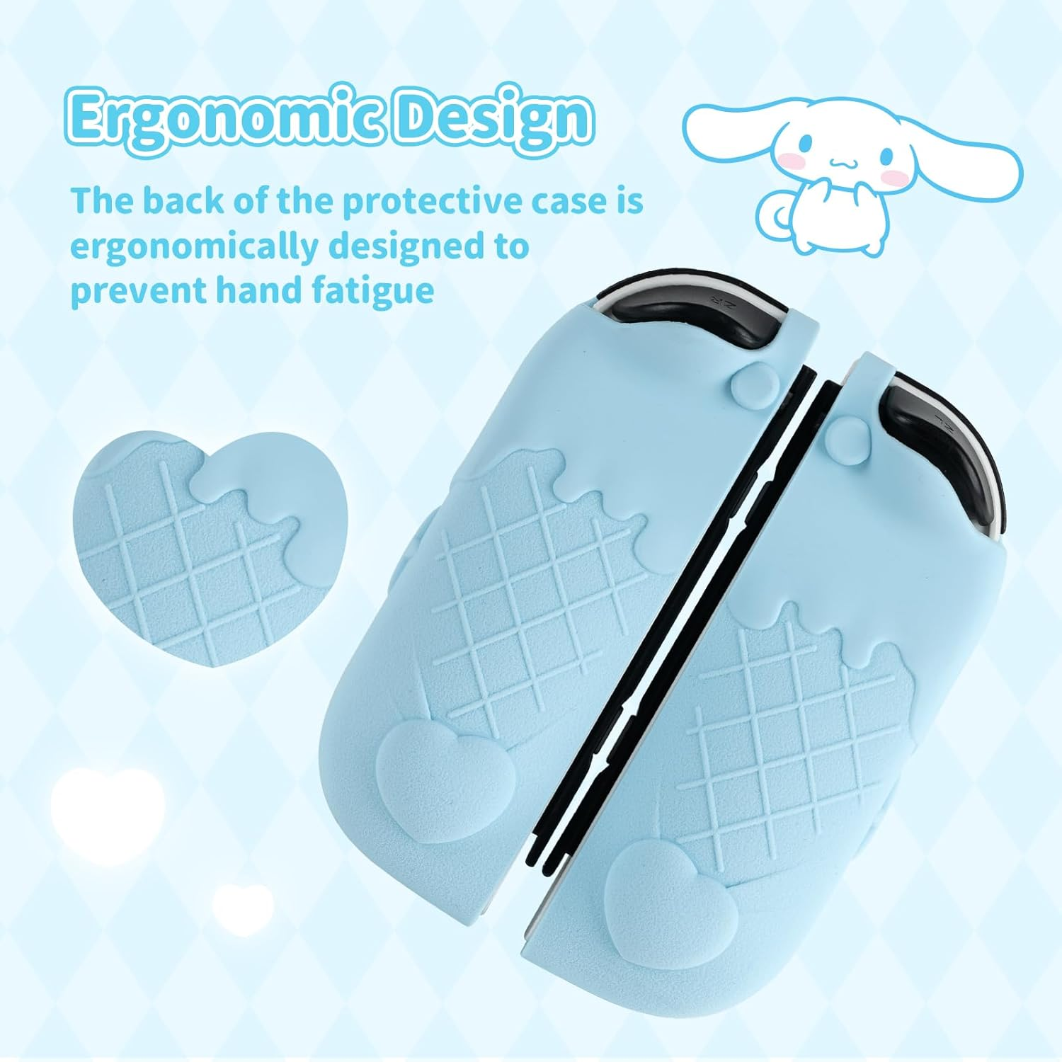 Kuitmor Protective Shell for Switch Joy Con Controller,Soft Silicone Cover Case,Anti-Scratch Protective Case for Nintendo Switch/Oled Joy Cons image number 5