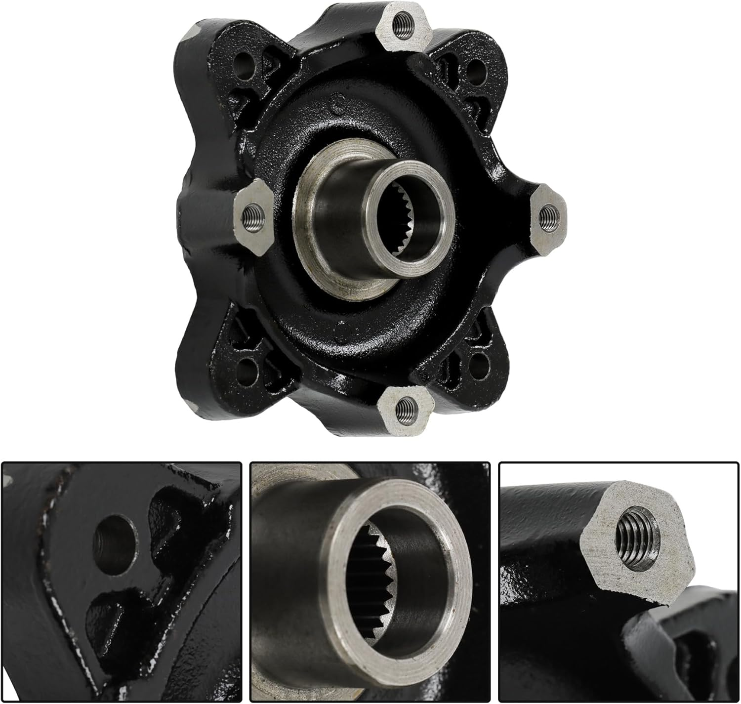 Waltyotur Front Wheel Hub Brake Disc Stud Kit Replacement for Polaris ACE RZR 570 500 800 900 Replacement for 5137127-067 5137659-067 5137539-067 image number 6