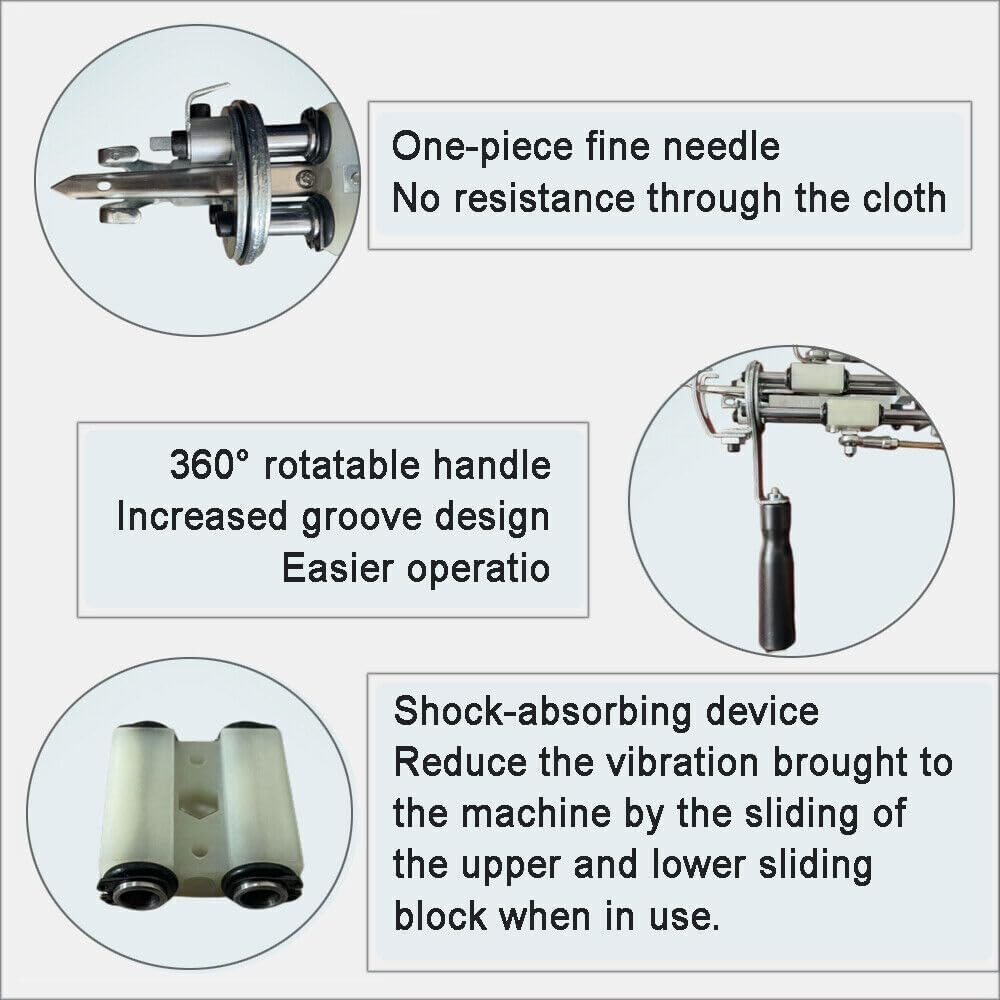 Electric 2IN1 Carpet Tufting Gun, 7-18 Mm Adjustable Cut Loop Pile Weaving Flocking Machine and 100-240V Rug Tufting Gun(Au Plug) image number 3
