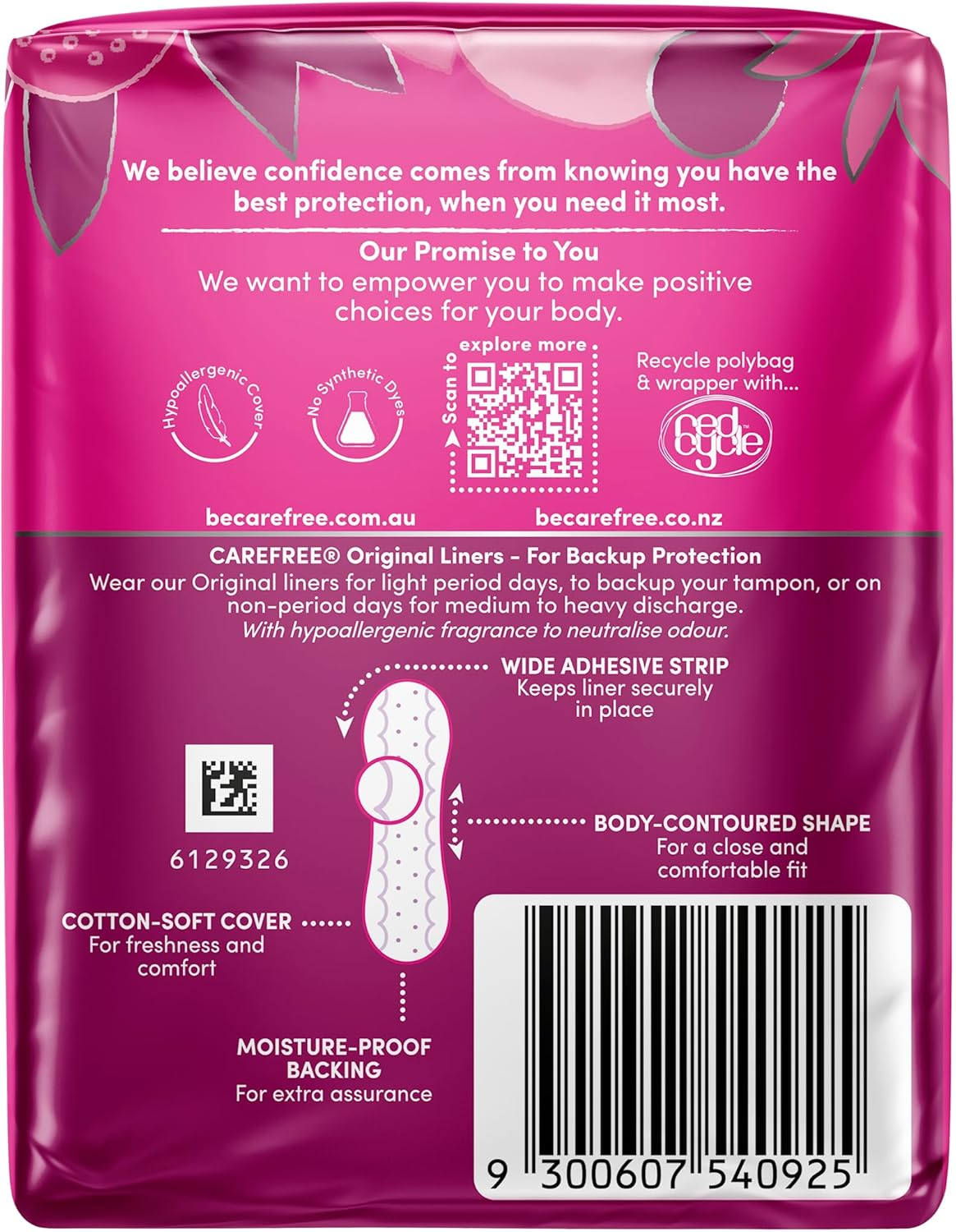 Carefree Original Scented Liners 30 Pack image number 6